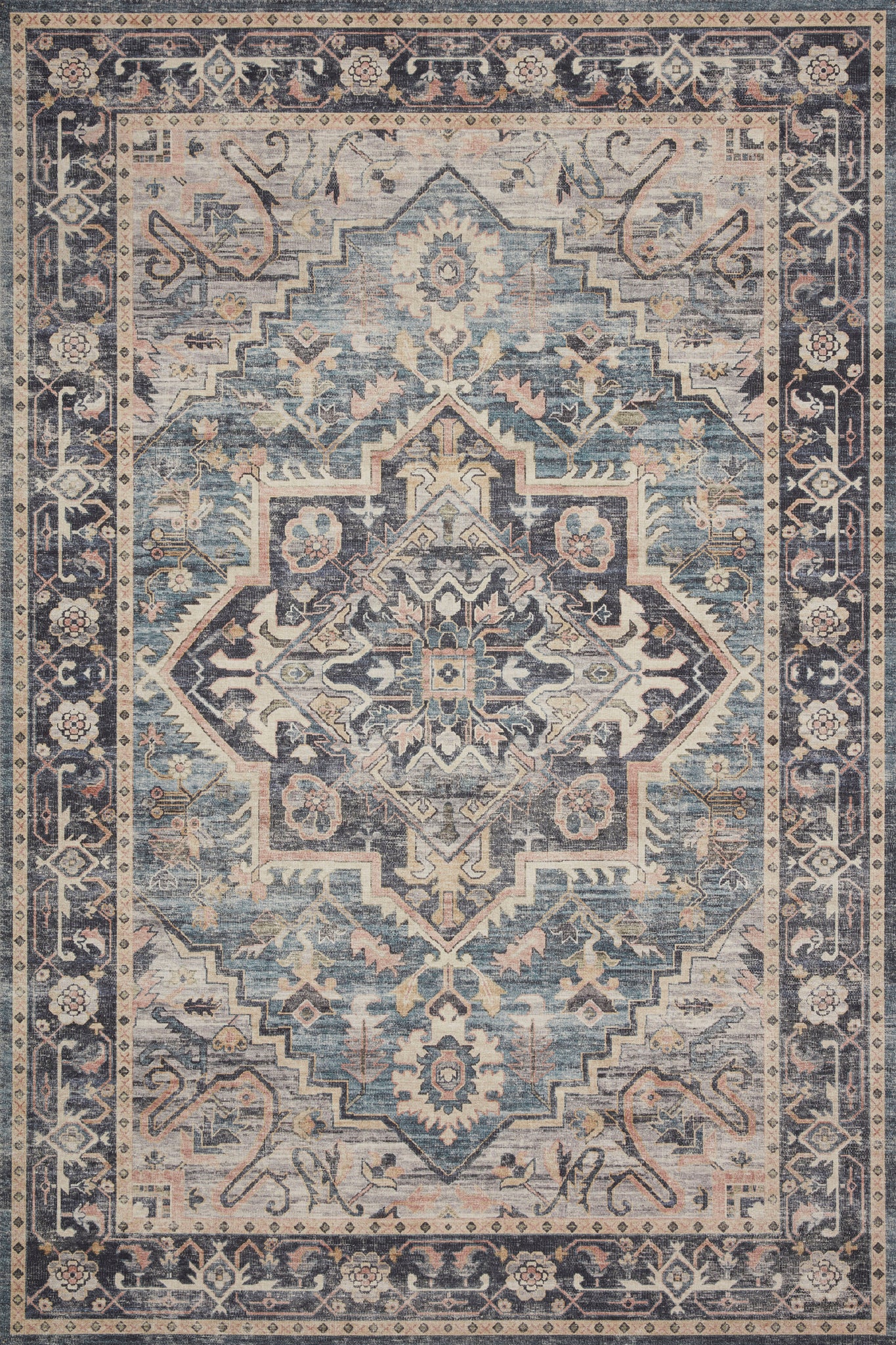 Hathaway Navy / Multi rug — Loloi
