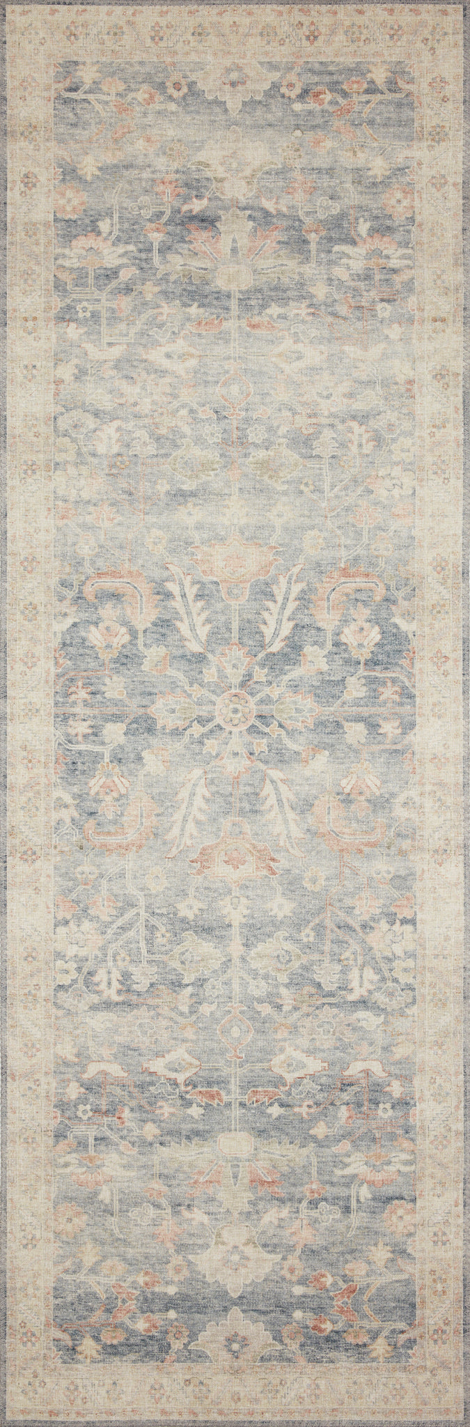 detail view of Hathaway Denim / Multi luxury Rug