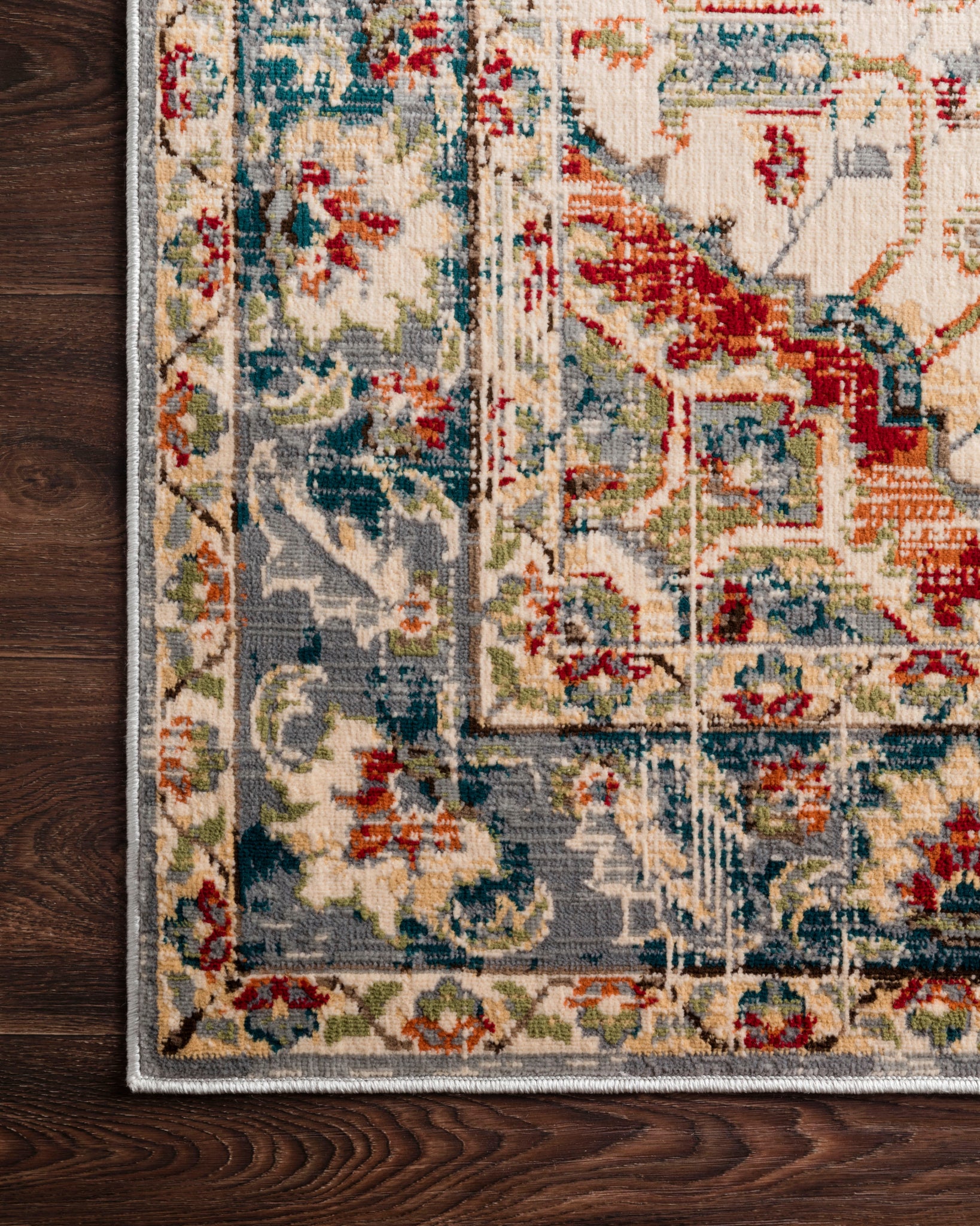 lifestyle view of Isadora Oatmeal / Multi luxury Rug