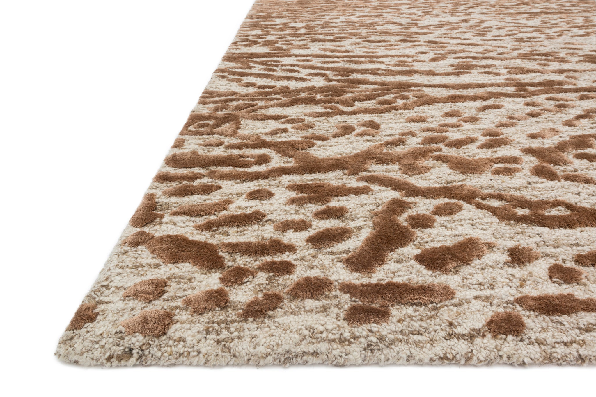 Juneau Oatmeal / Terracotta rug — Loloi