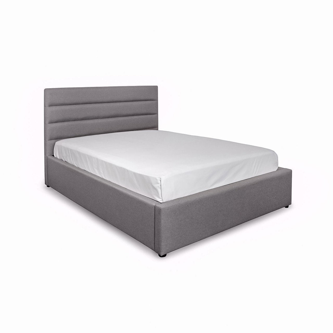 Cama doble Justin con almacenaje - Gris oscuro