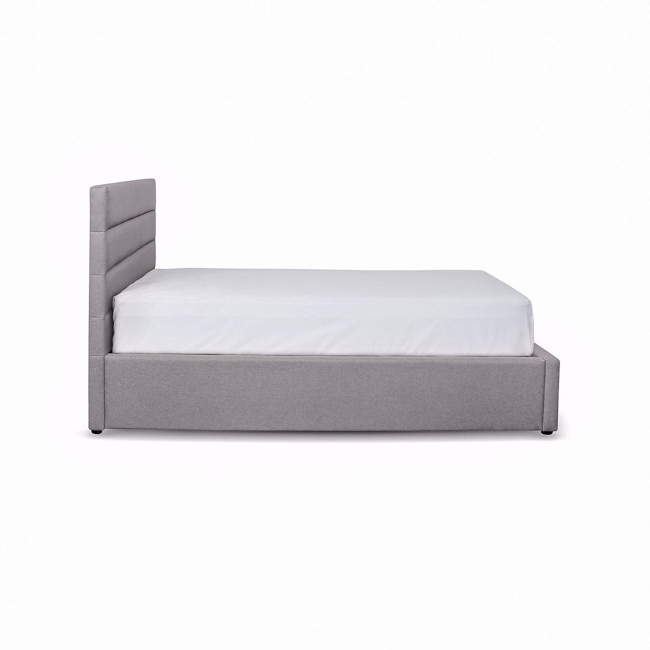 Cama doble Justin con almacenaje - Gris oscuro