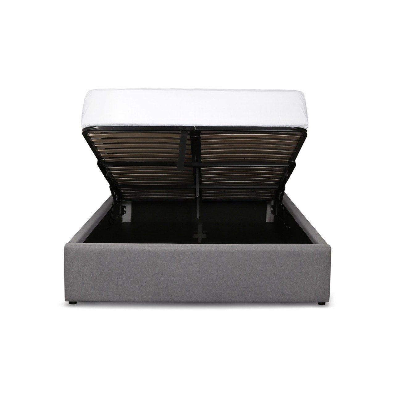 Cama doble Justin con almacenaje - Gris oscuro