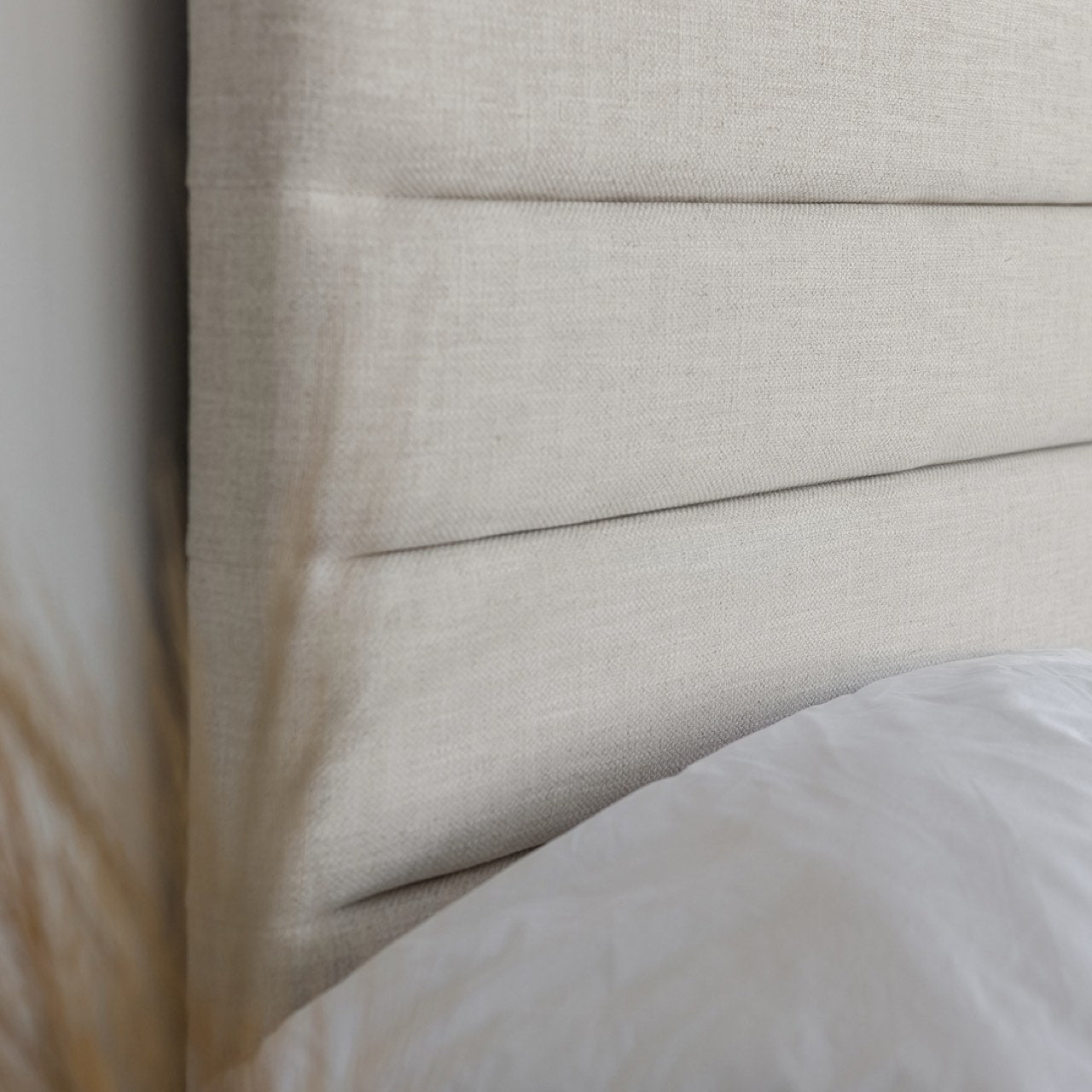 Justin Double Bed Tall - Cream