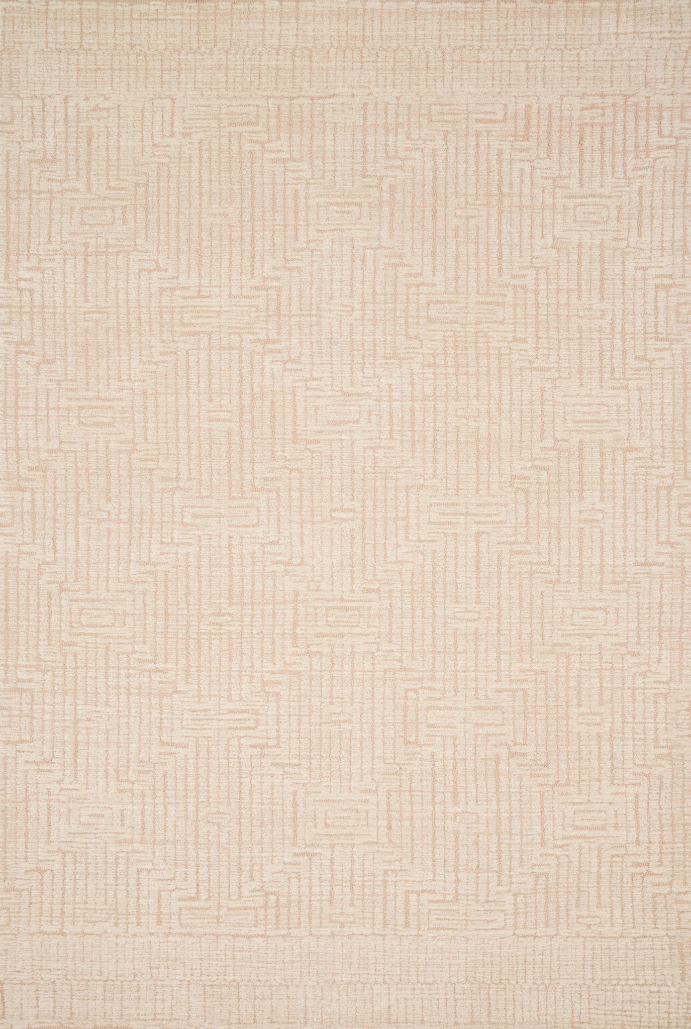 front view of Kopa Blush / Ivory luxury Rug