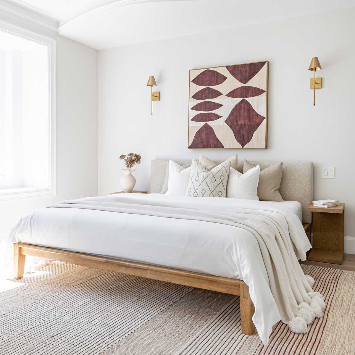 Cama Queen sin herramientas Luna - Buff