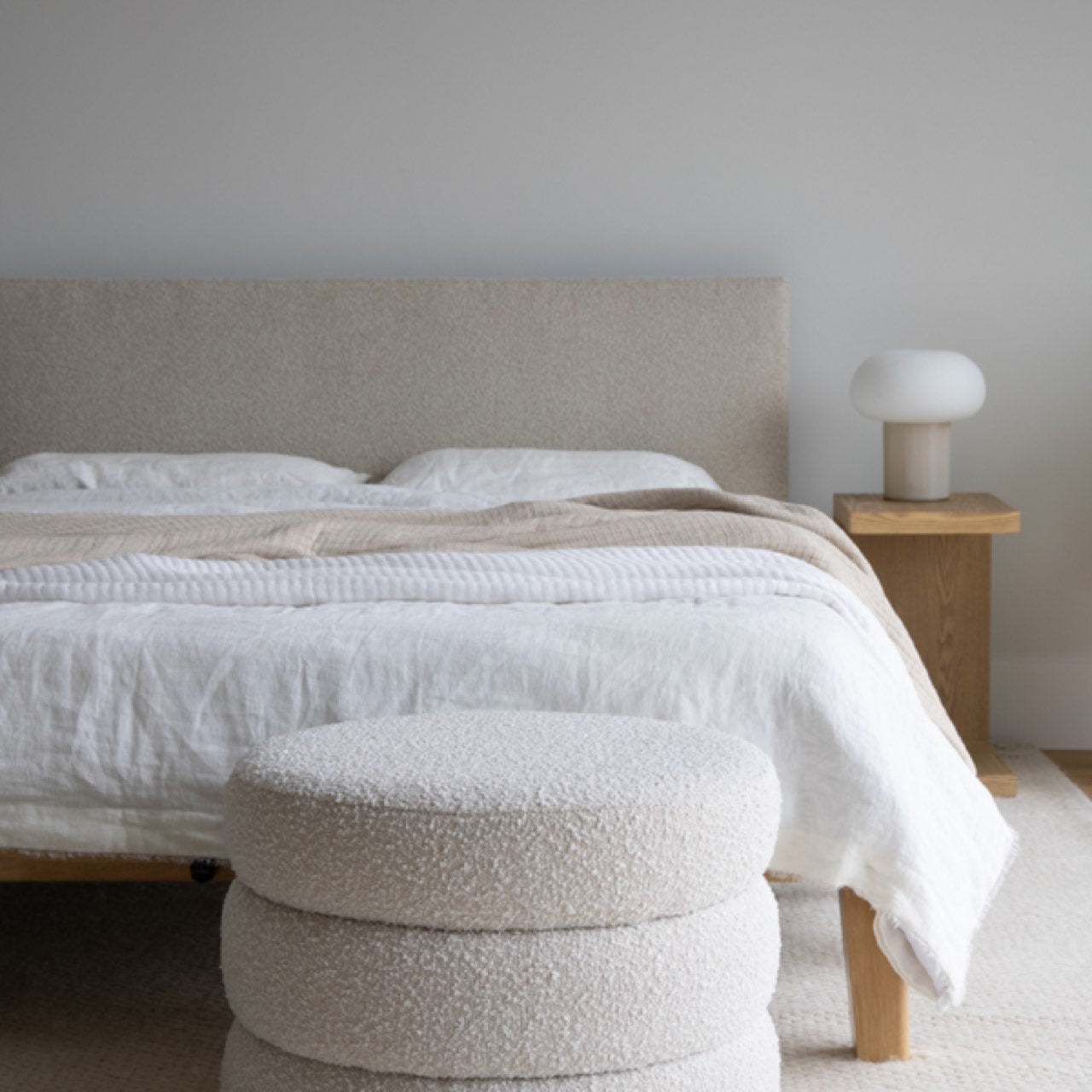 Lit king size sans outil Luna - Buff