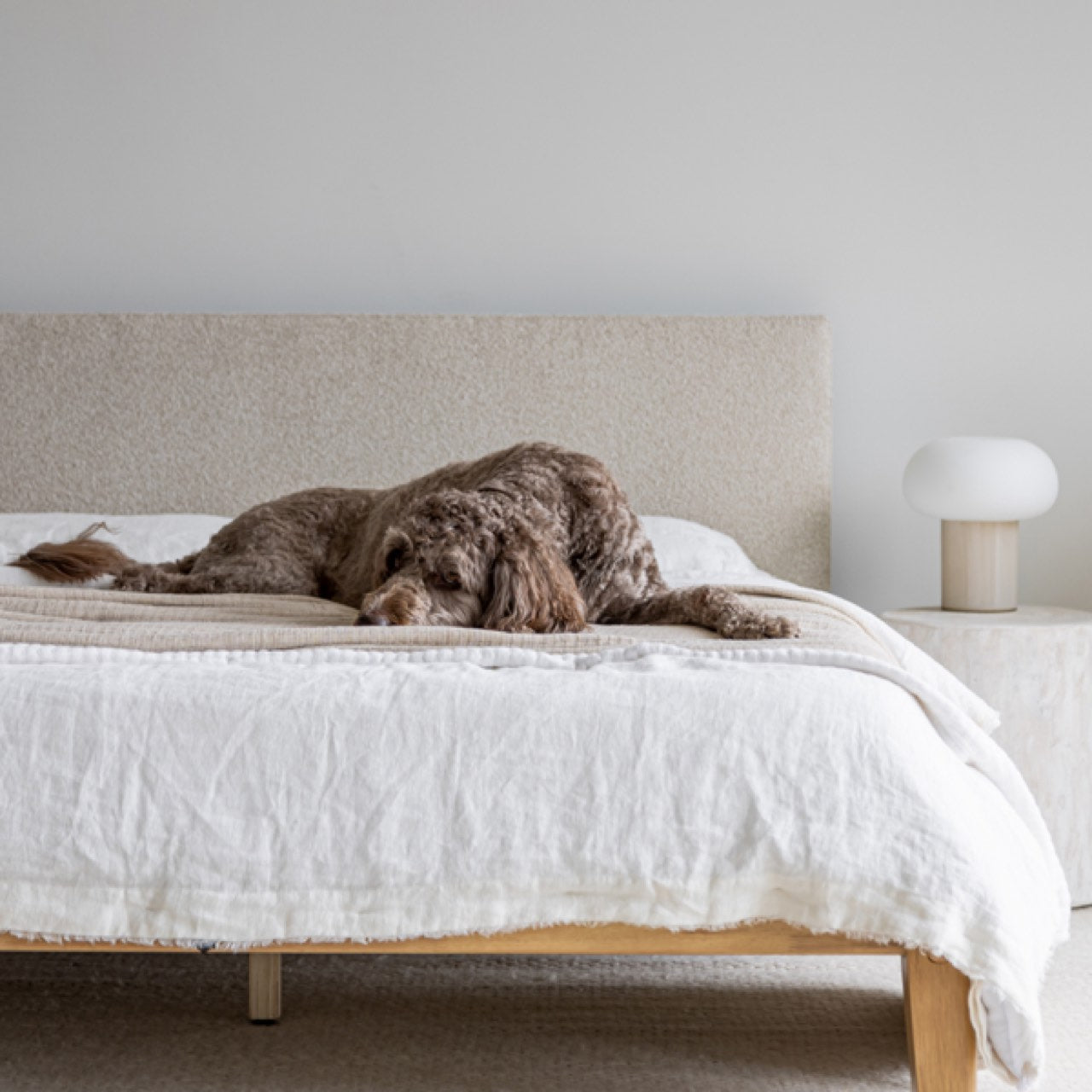 Lit king size sans outil Luna - Buff