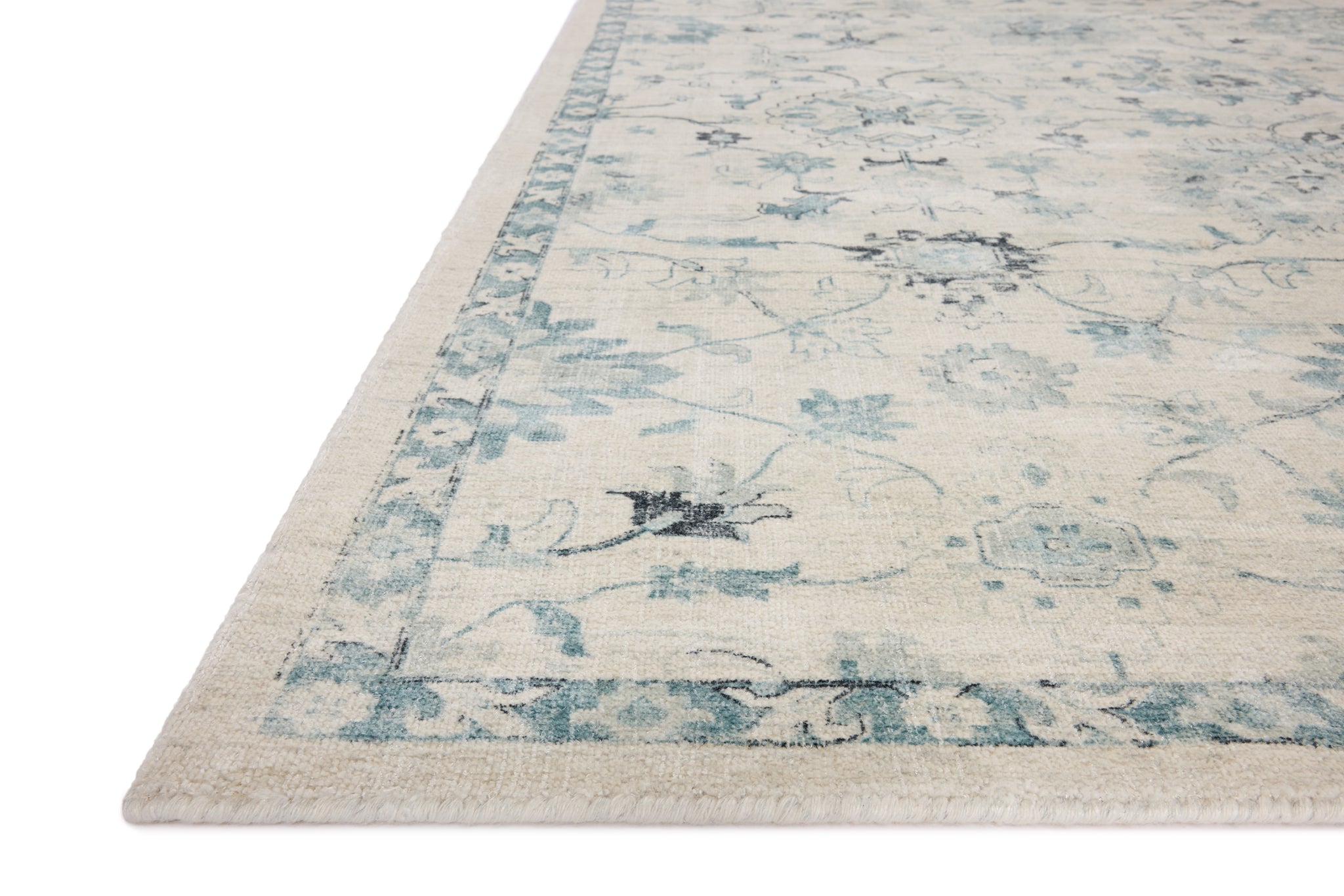Marcella Blue / Ivory shown from another angle.