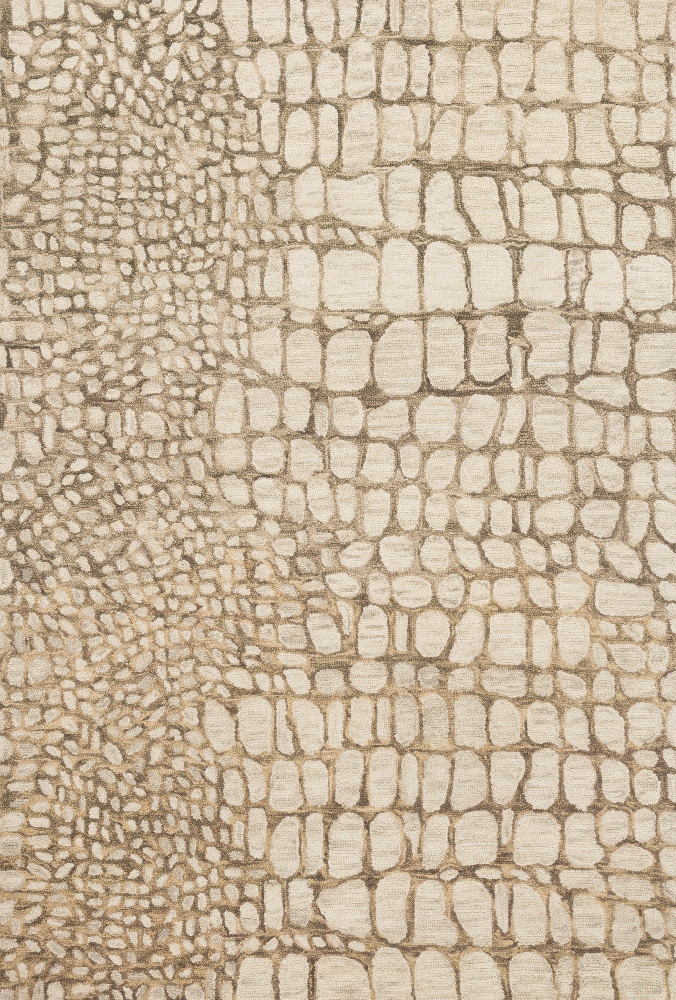 front view of Masai Neutral luxury Rug