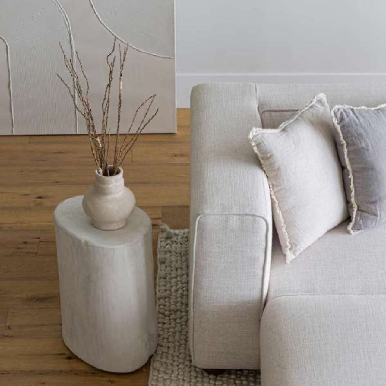 Tocón Nova Wide de 21" - Redondo - Blanco