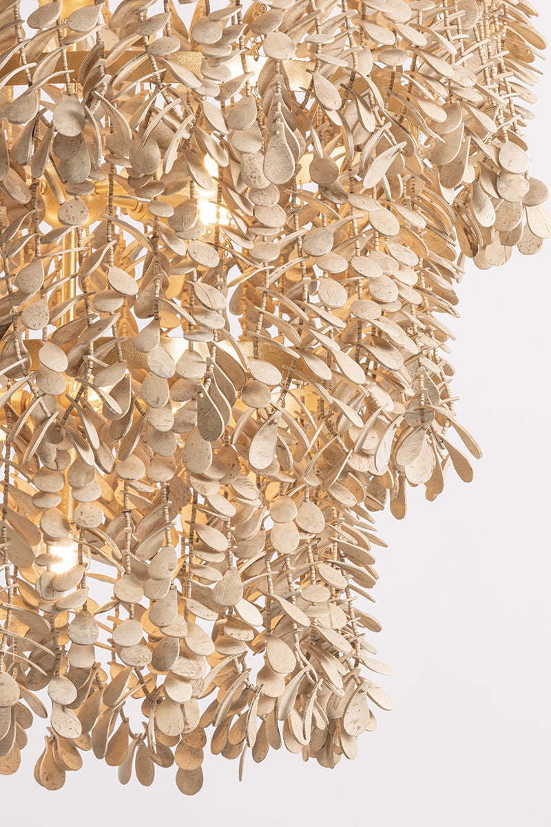 Naxos Chandelier 42" shown from a second angle to highlight the frame, arms, and shade detail.