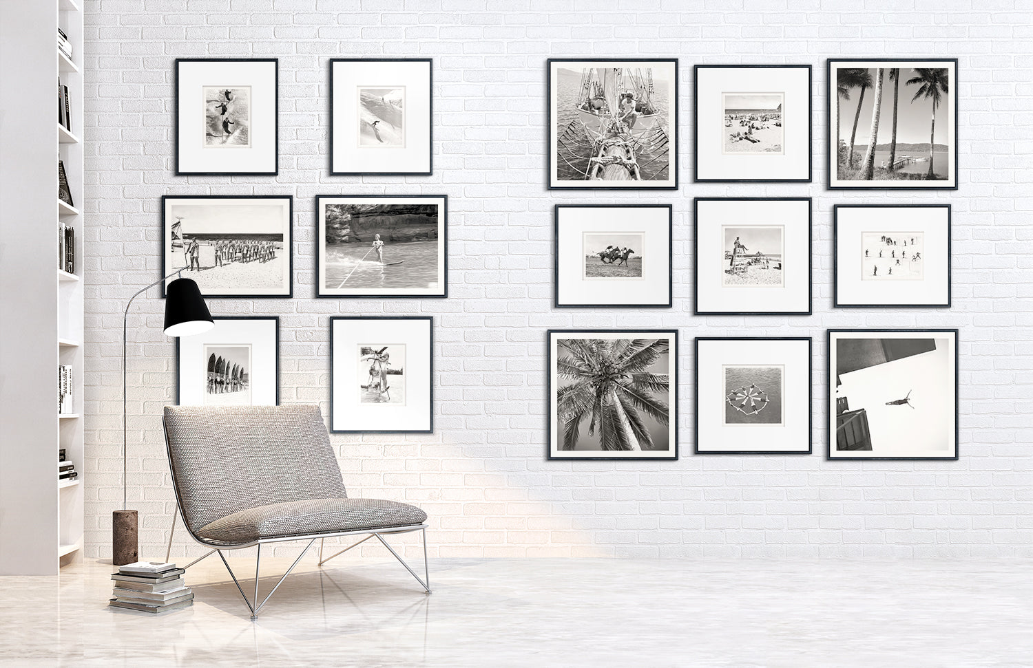 detail view of NOSTALGIA COLLECTION – WATER SKIER C. 1959 luxury Artwork
