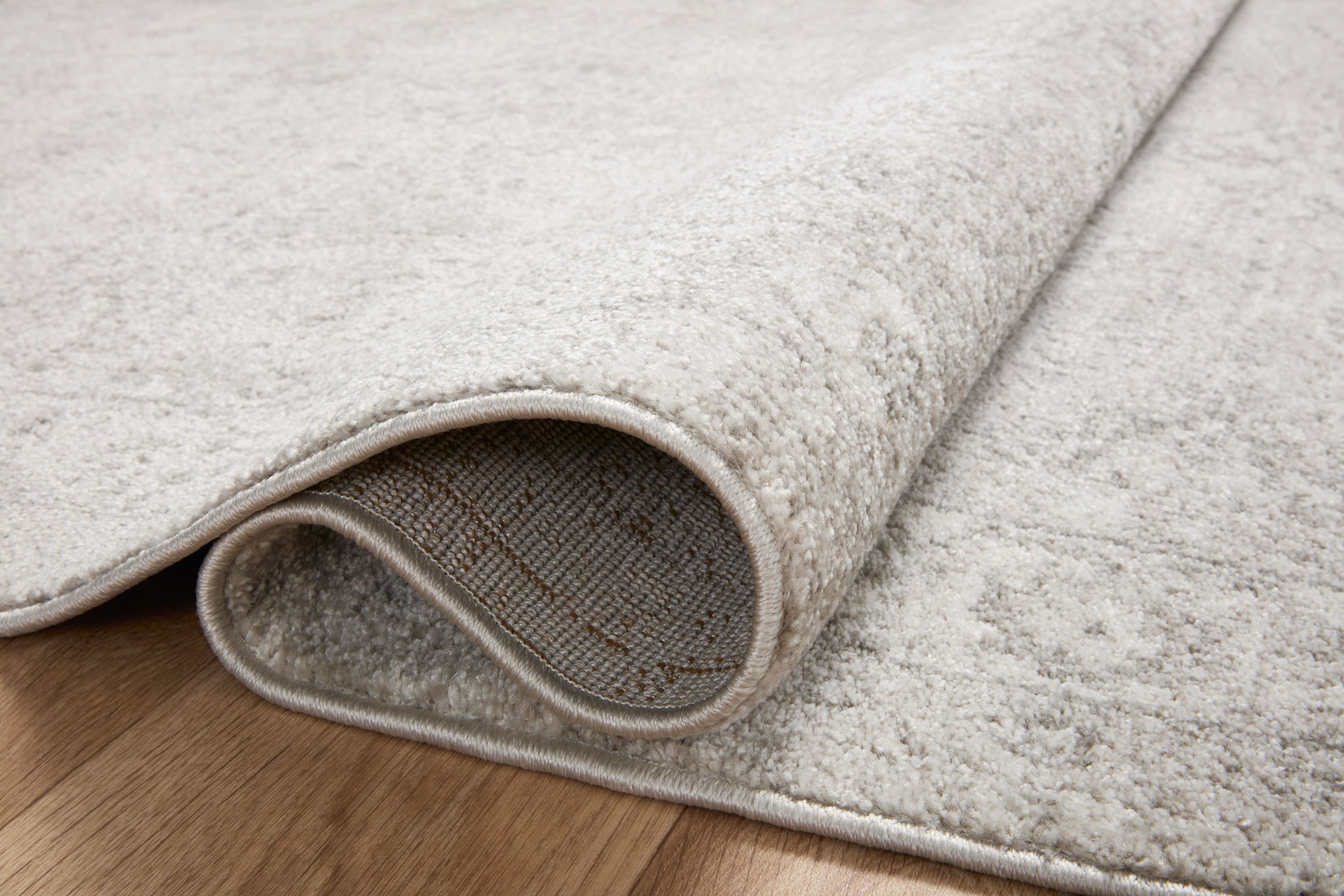 detail view of Odette Silver / Ivory luxury Rug