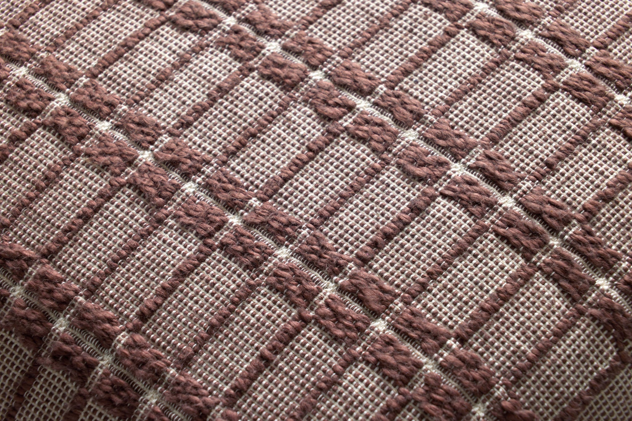 Poe Burgundy Pillow - Macro Detail (H)