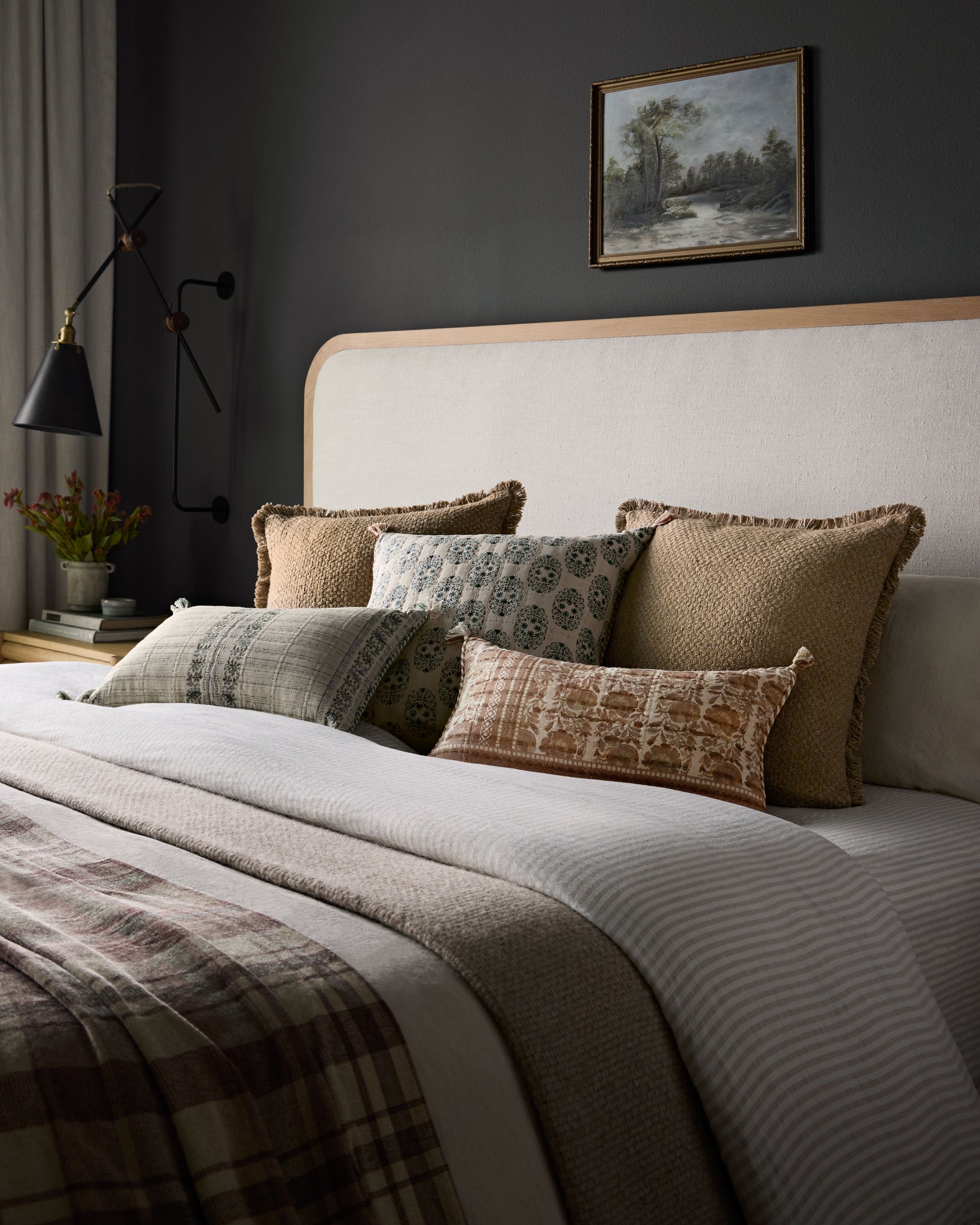 Sage / Ivory Pillow - Roomscene #1 (V)