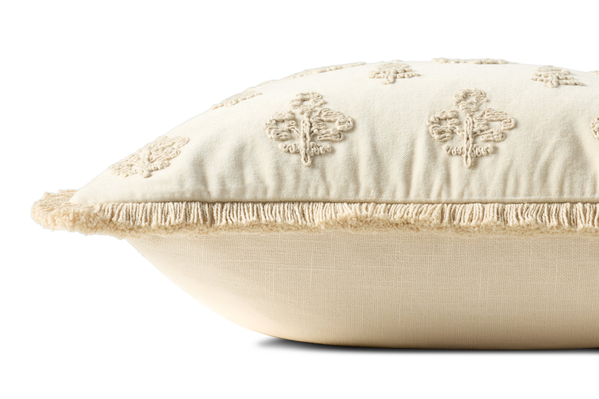 Darla Ivory Pillow - Organic Detail (H)