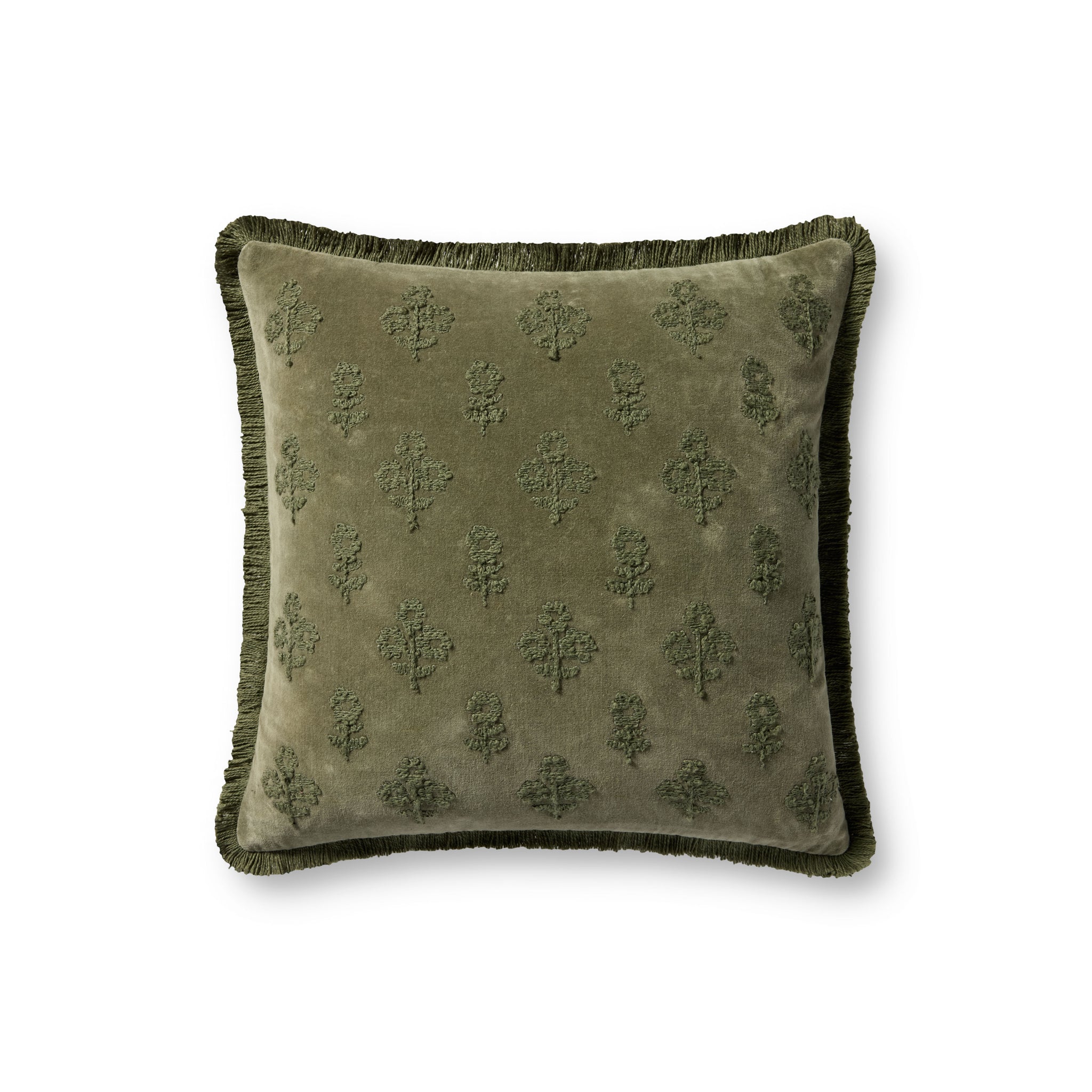 Darla Olive Pillow - Aerial Image