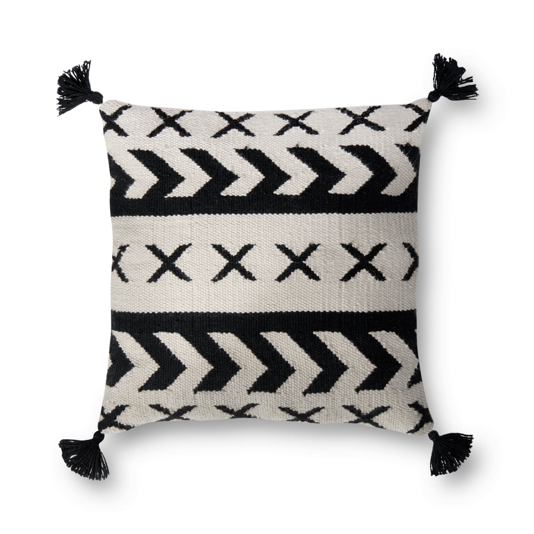 Black / Ivory Pillow - Aerial Image