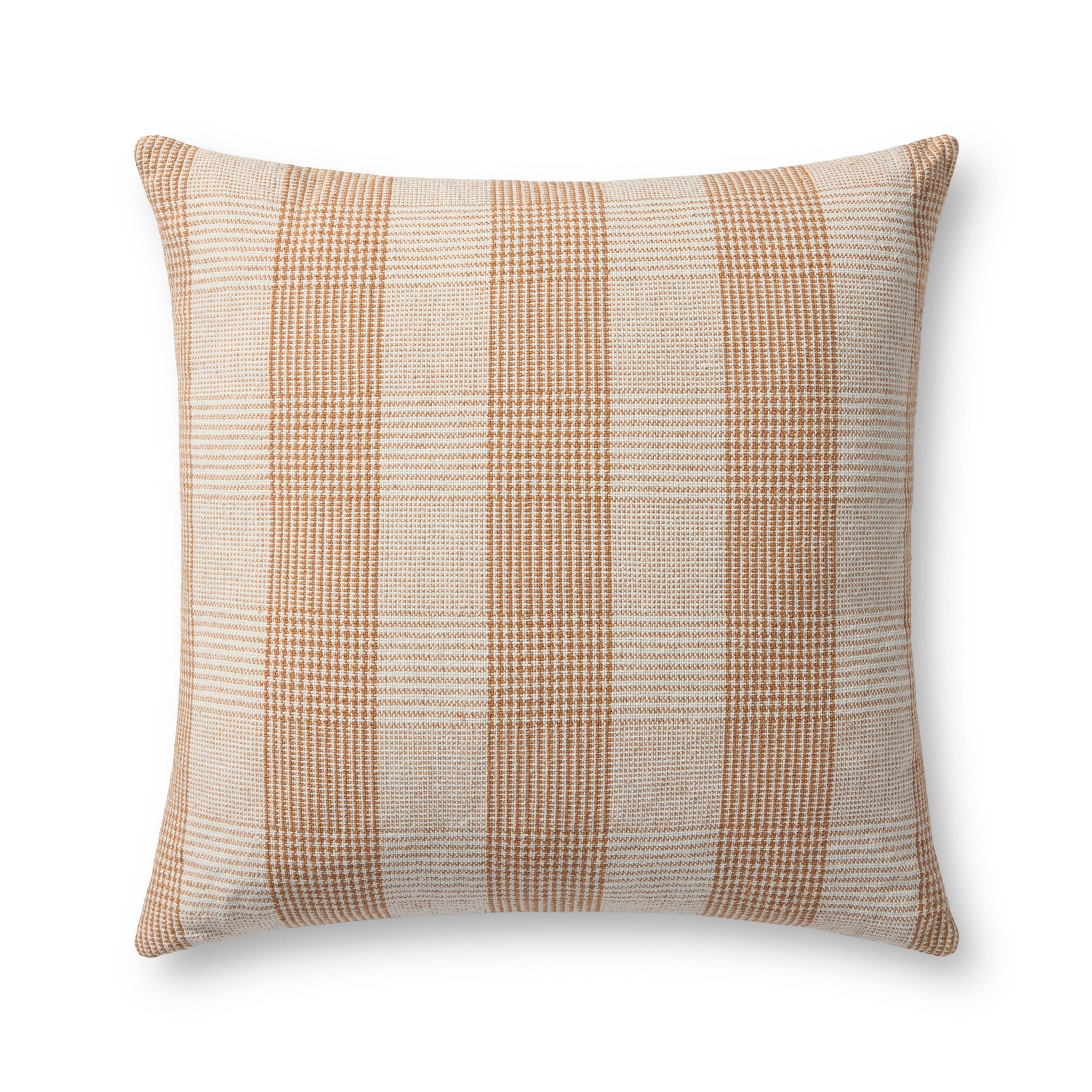 Auggie Orange / White Pillow - Aerial Image