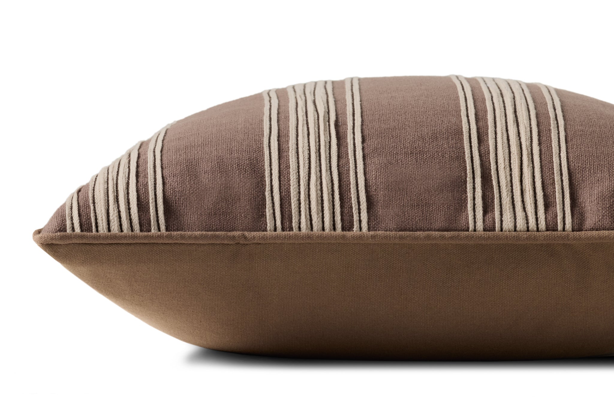 Verona Brown Pillow - Organic Detail (H)