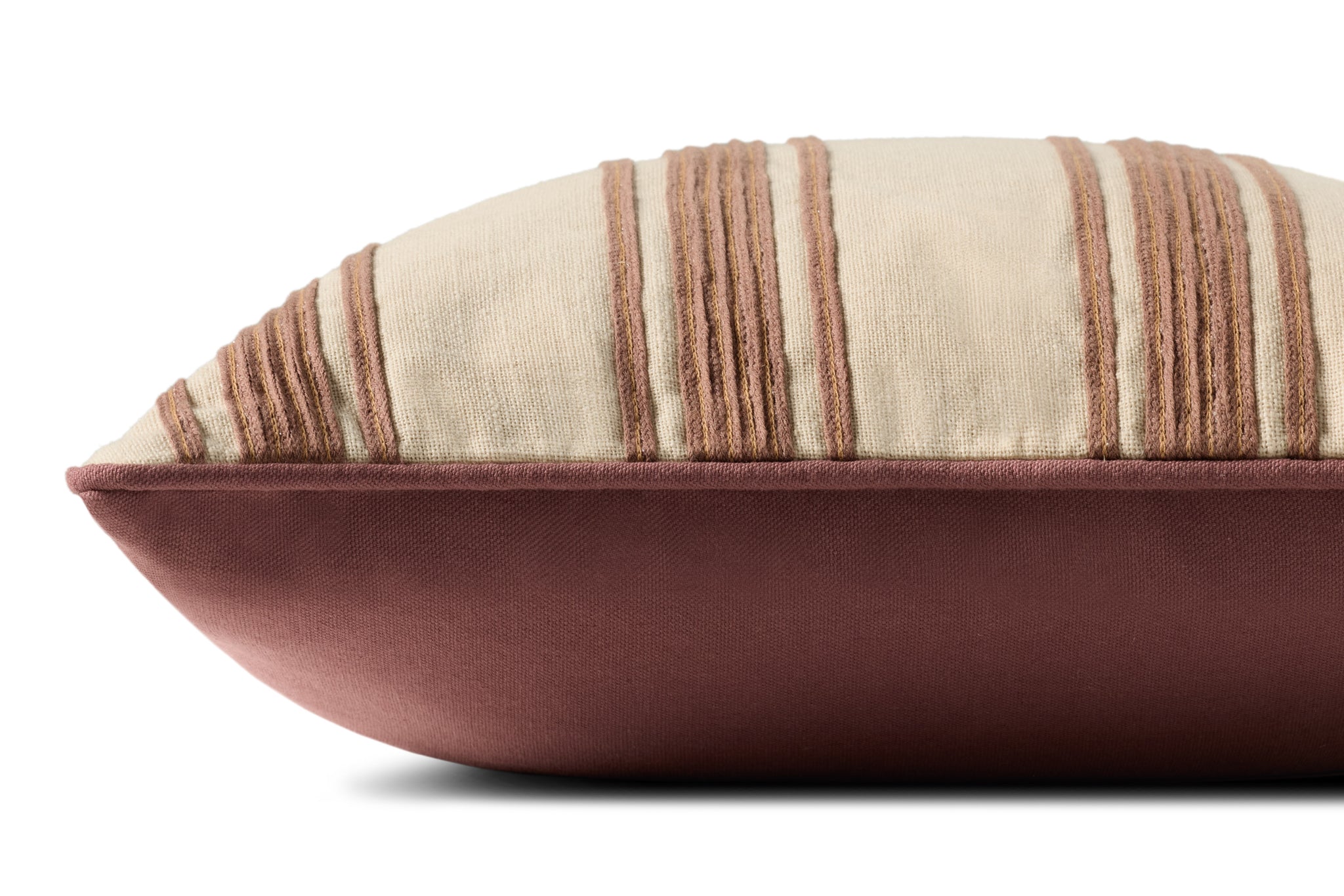 Verona Chestnut Pillow - Organic Detail (H)