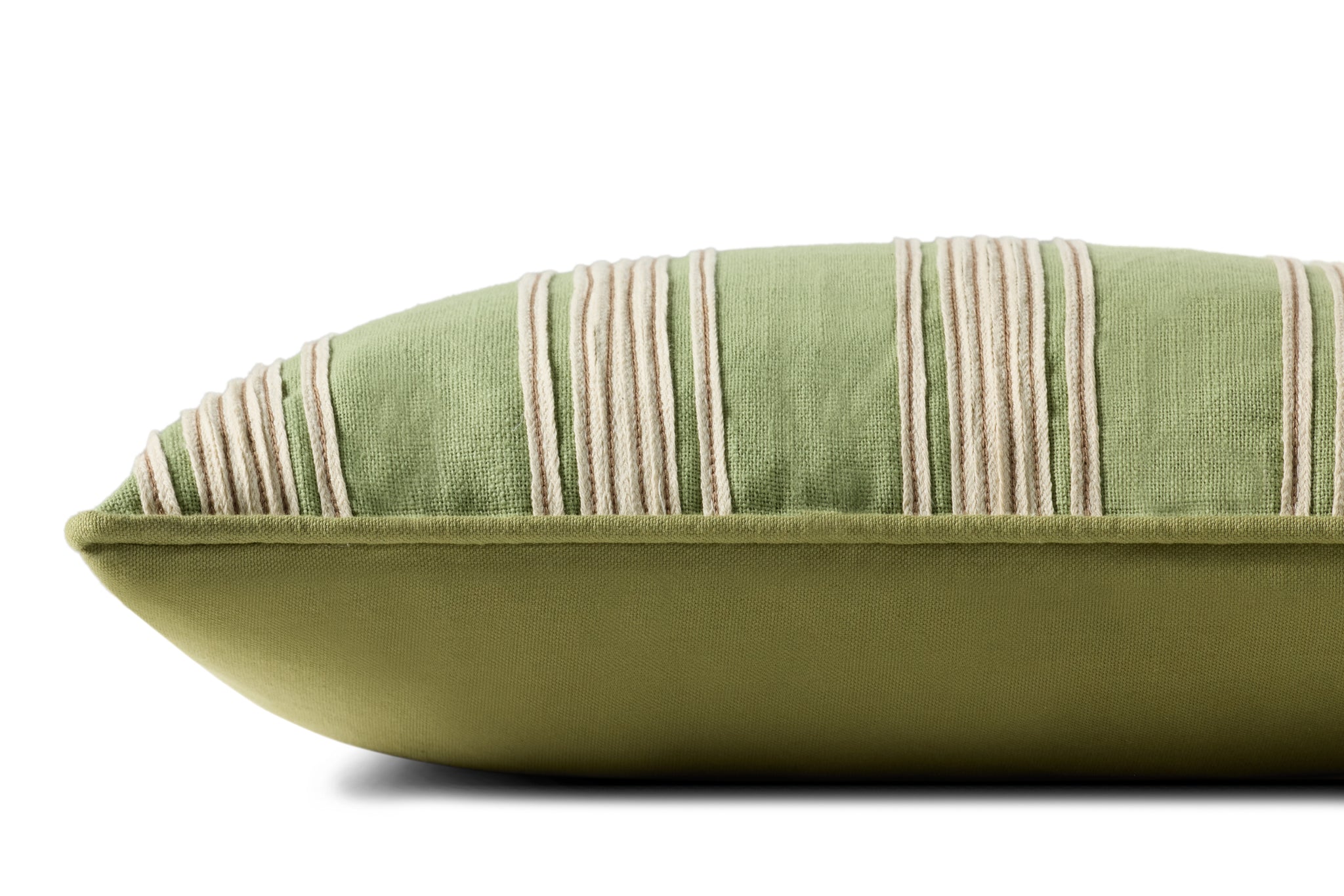 Verona Green Pillow - Organic Detail (H)