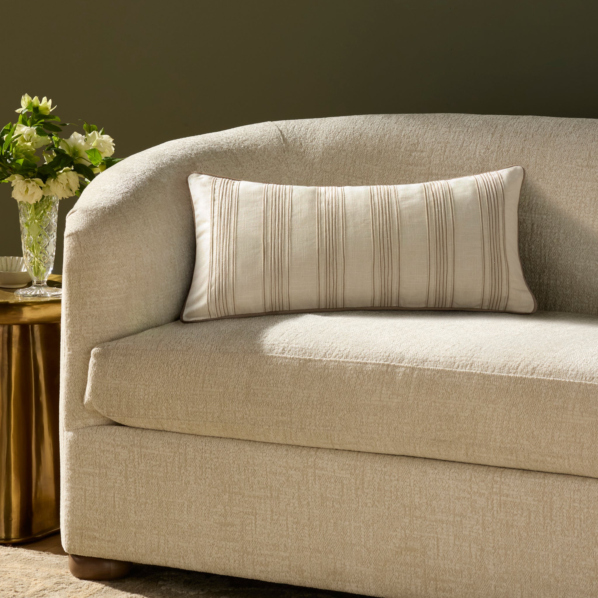 Verona Ivory Pillow - Roomscene #2 (H)