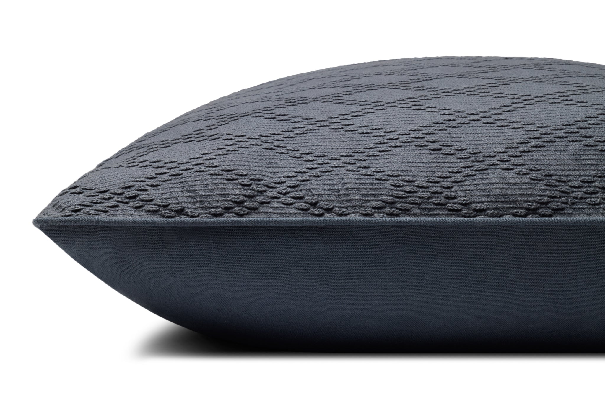 Cary Blue Pillow - Organic Detail (H)