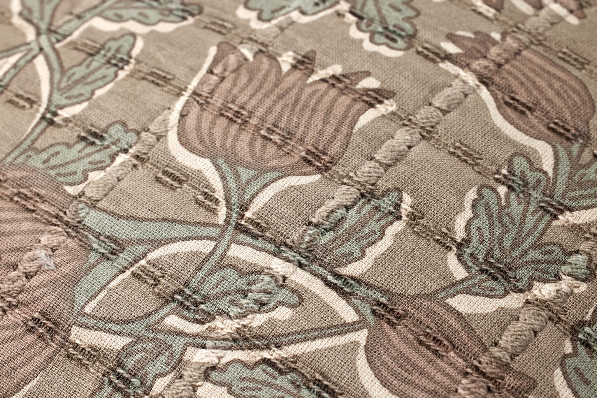 Taupe / Rose Pillow - Macro Detail (H)