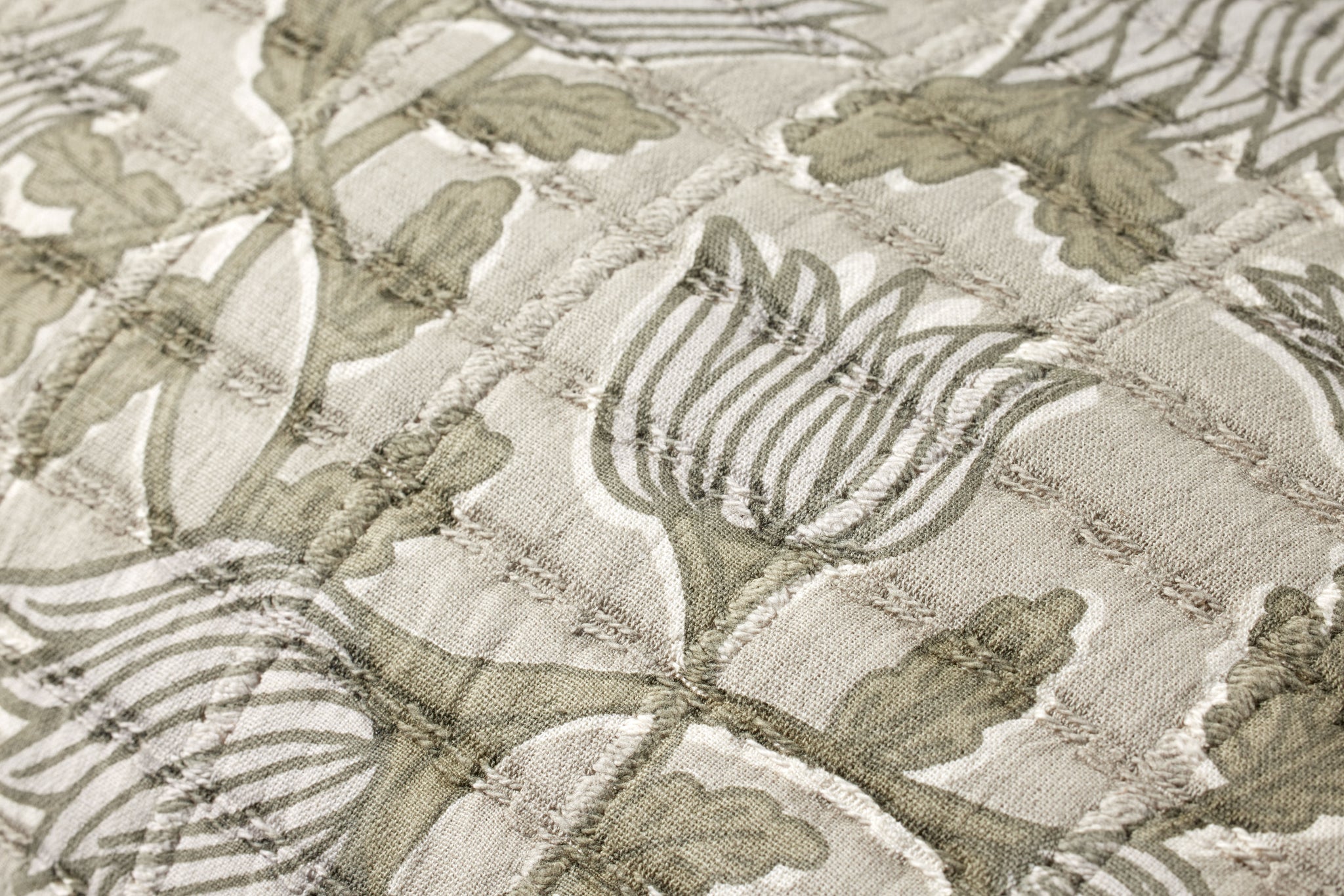 Natural / Sage Pillow - Macro Detail (H)