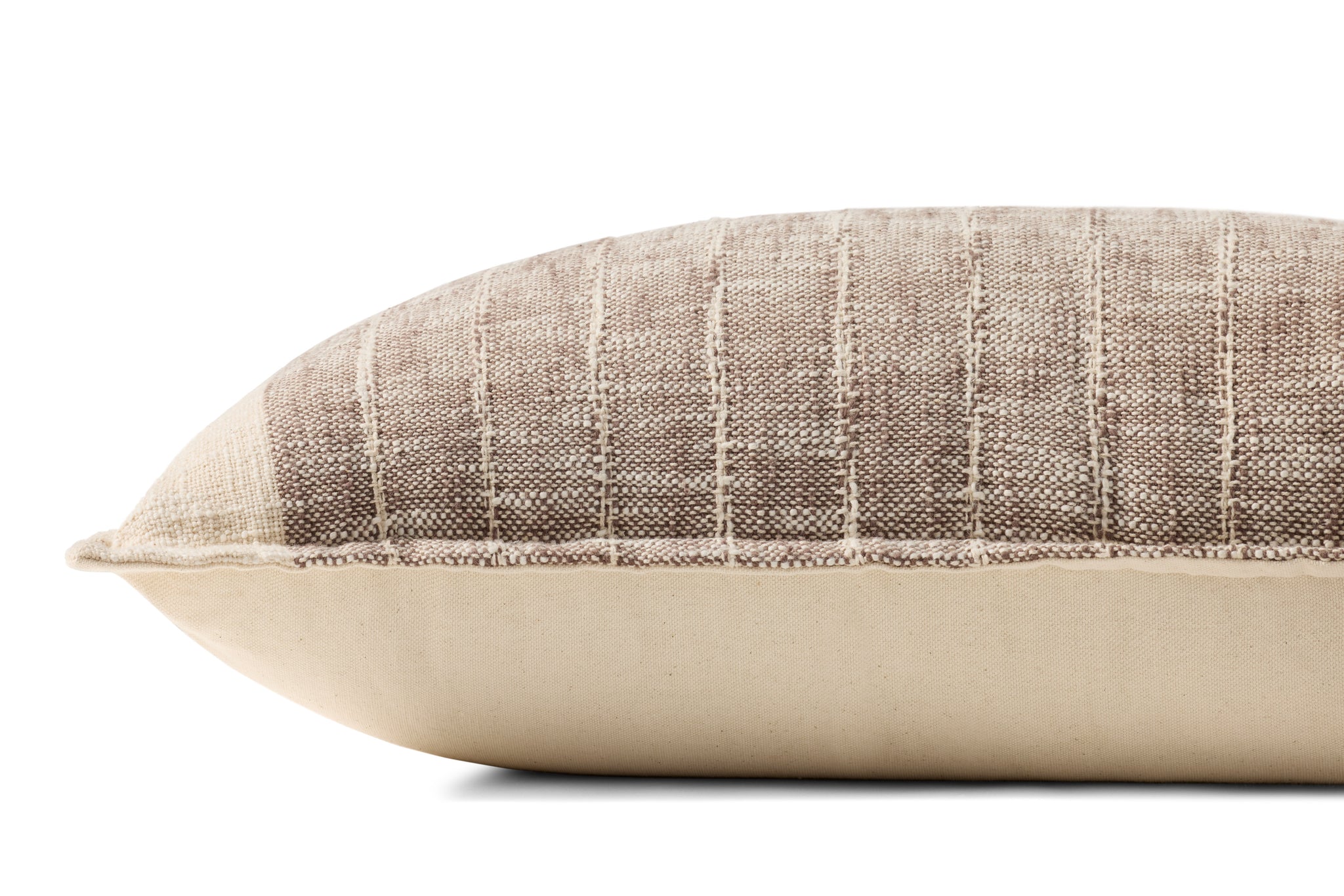 Brown / Ivory Pillow - Rug Corner (H)