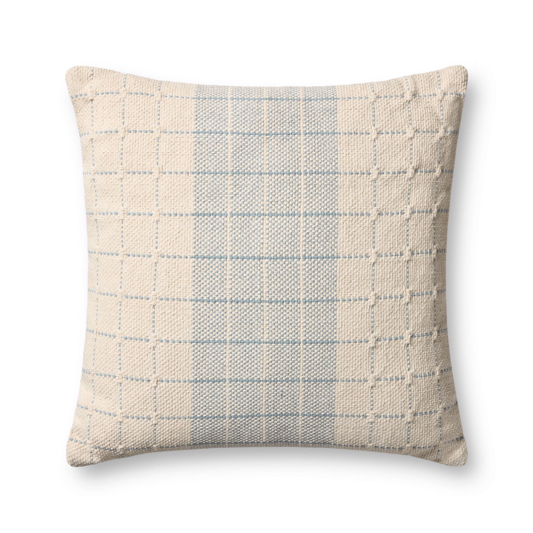 Blue / Natural Pillow - Aerial Image