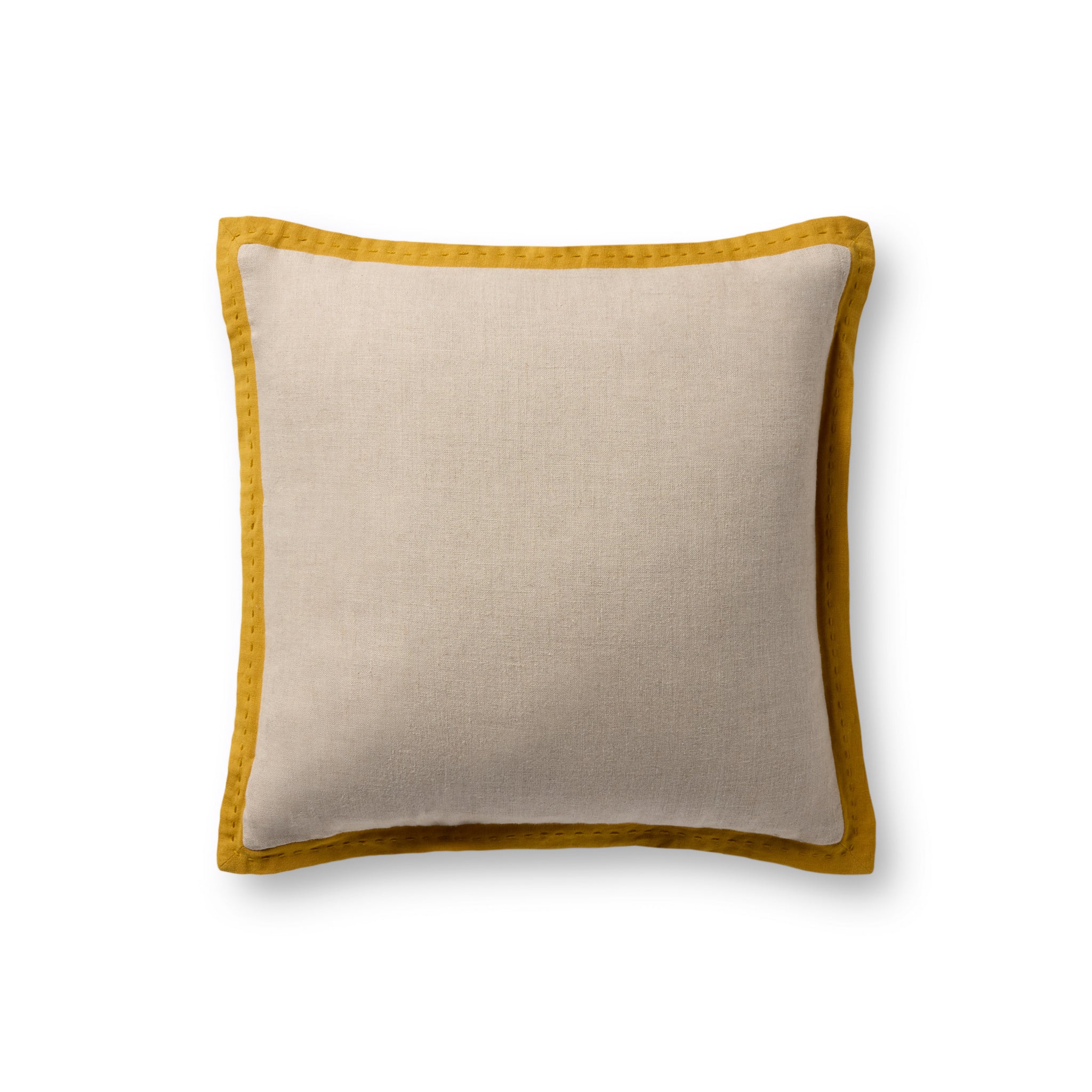 Natural / Mustard Pillow - Aerial Image
