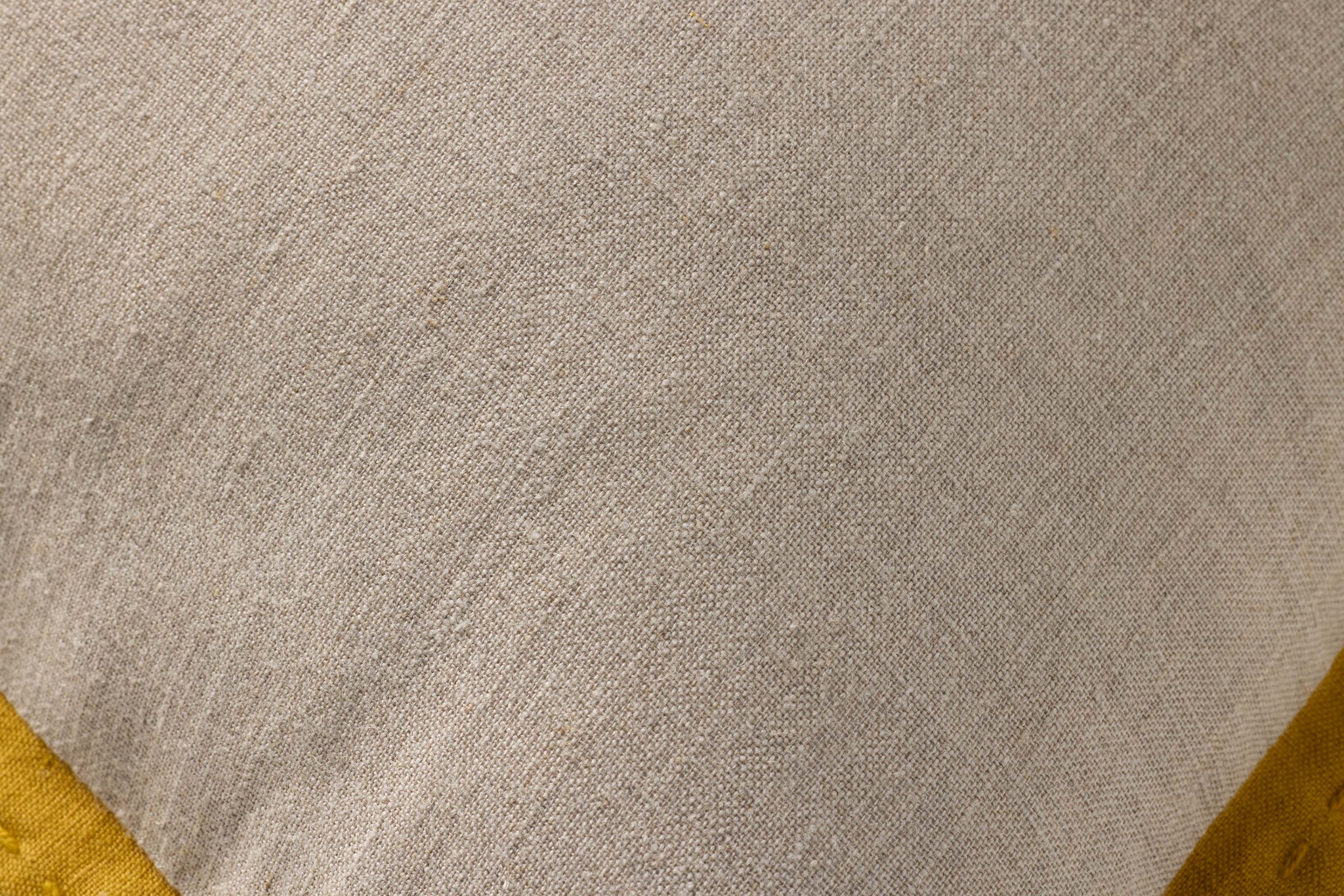 Natural / Mustard Pillow - Macro Detail (H)