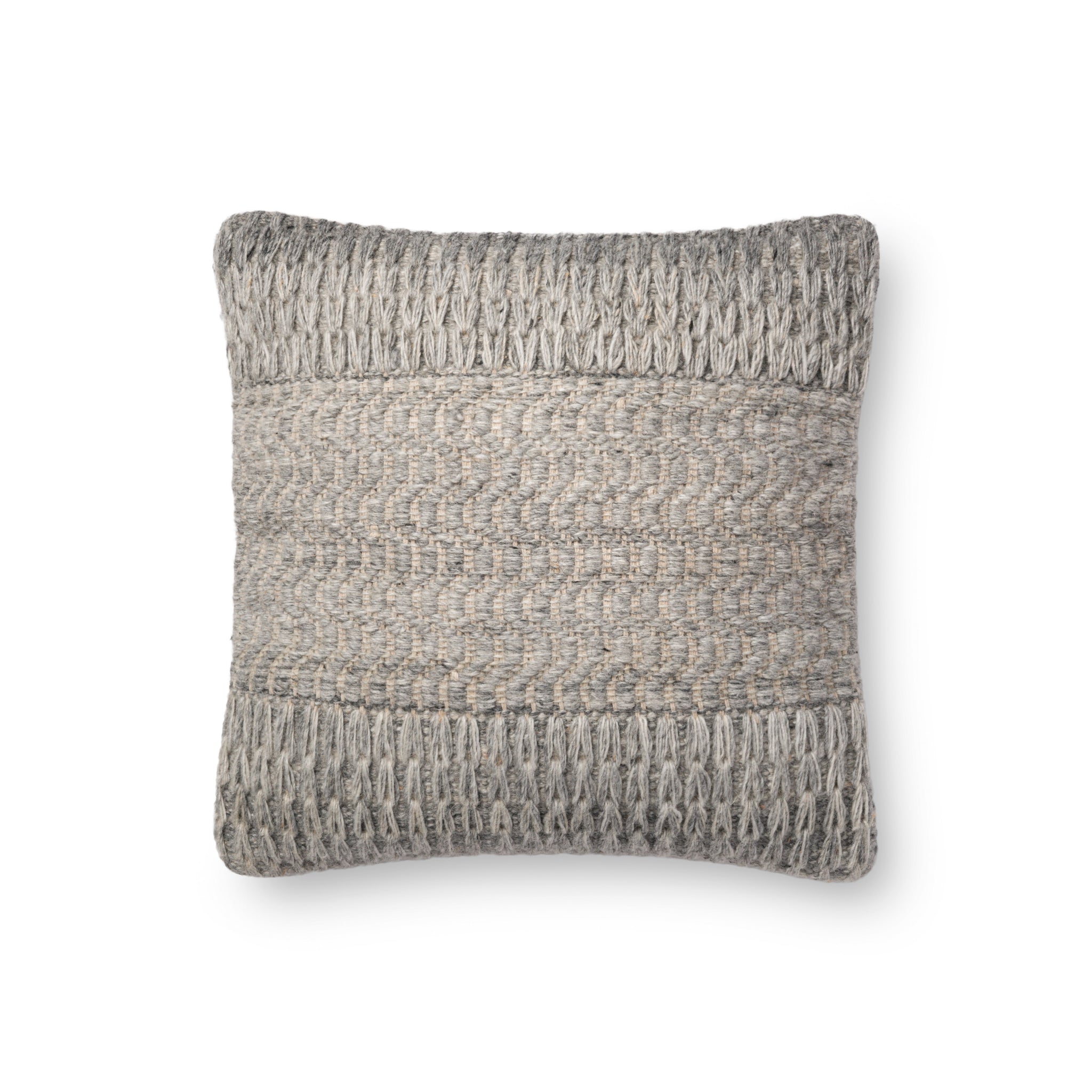 Grey Pillow (Pattern 2) β a Loloi pillow at Laurie Yapp Home.