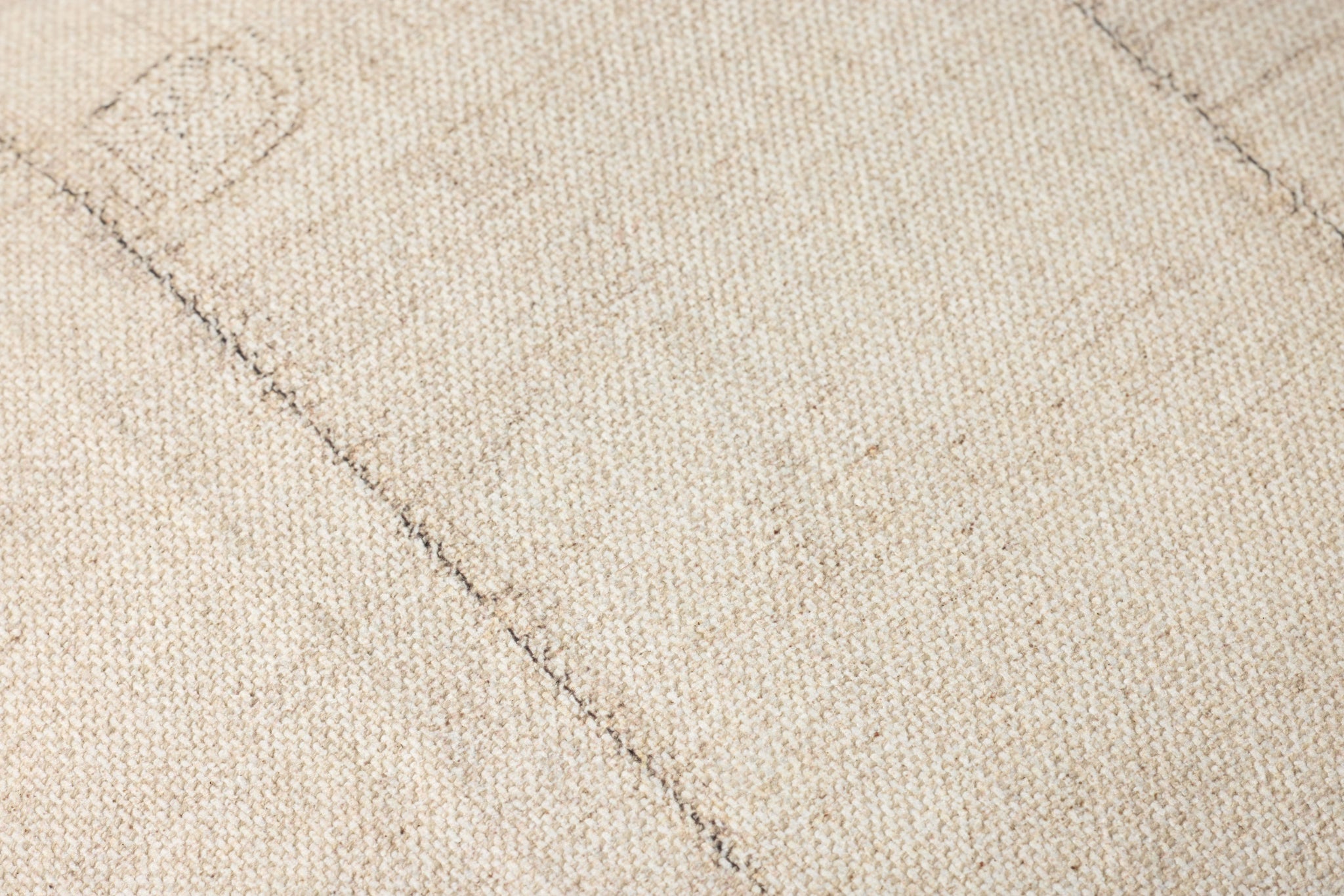 Ivory Pouf shown from another angle.