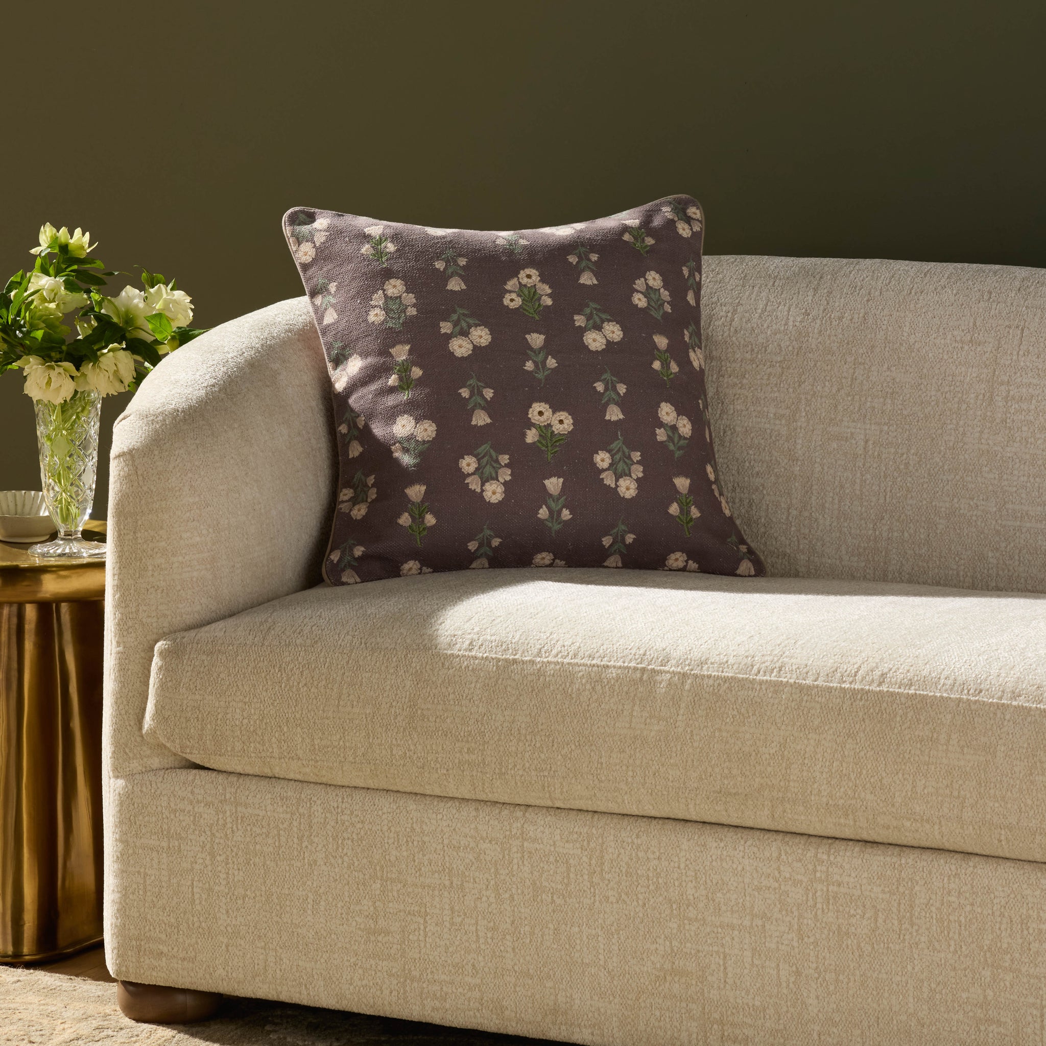 Posie Mauve / Multi Pillow - Roomscene #2 (H)