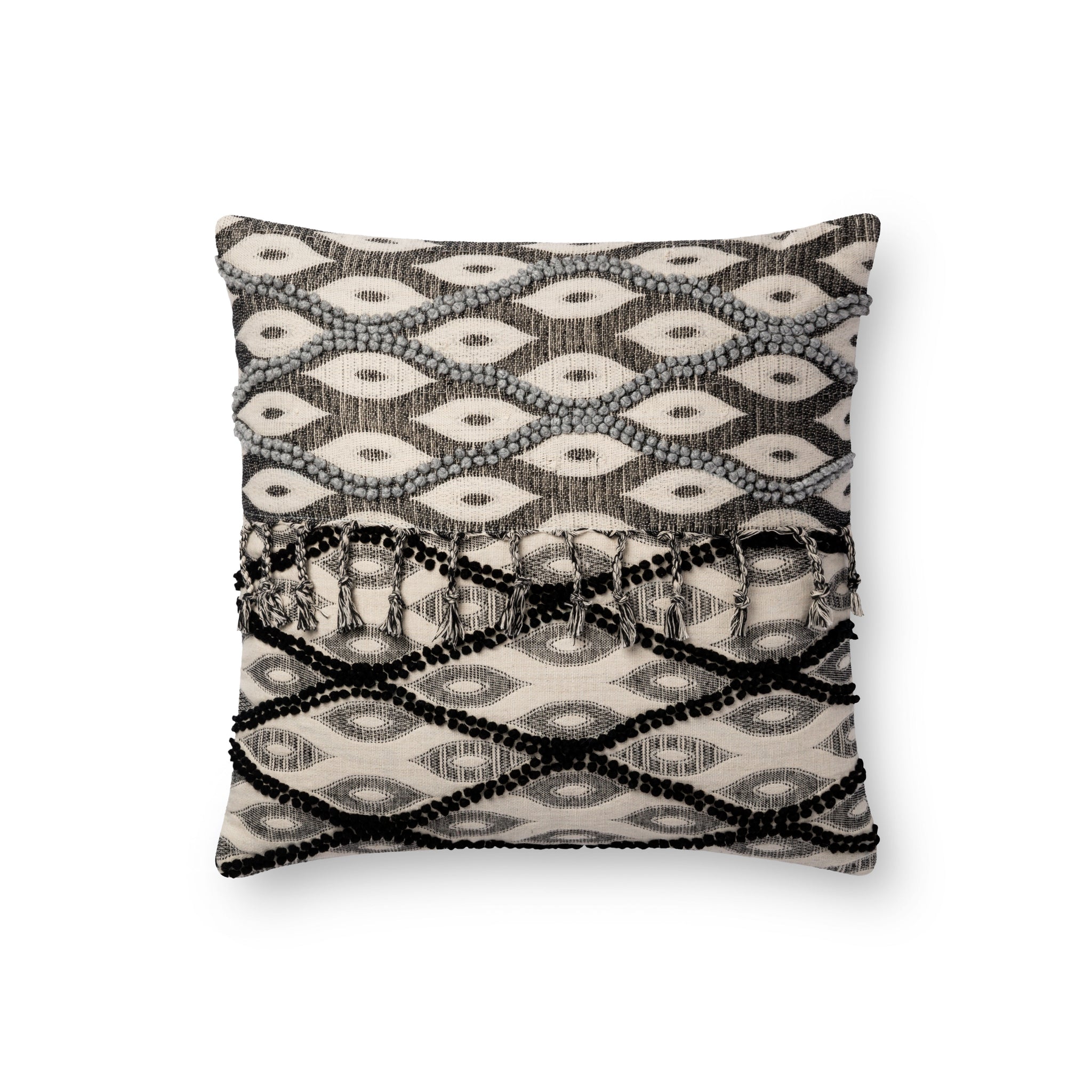 Black / White Pillow - Aerial Image