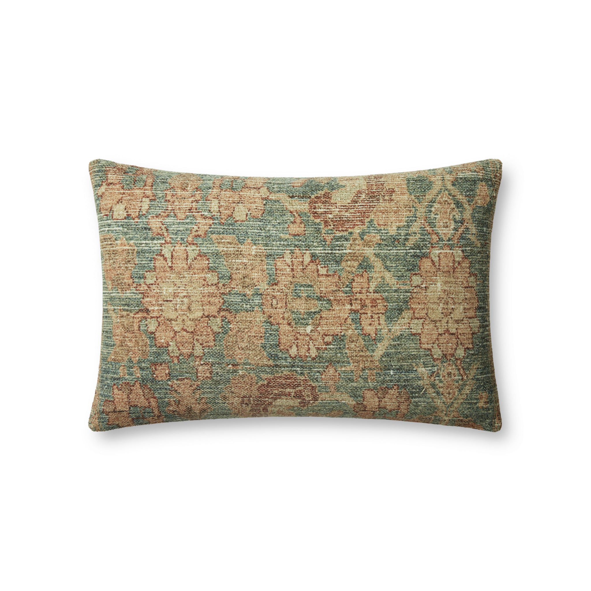 Clay Teal / Terracotta Pillow - Aerial Image