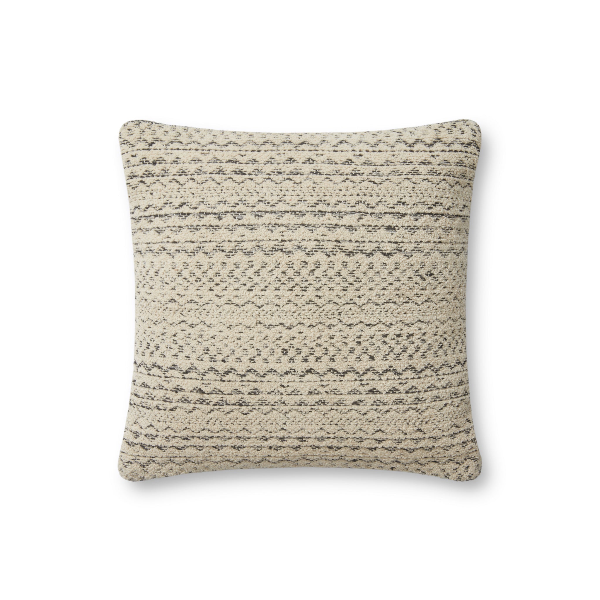 Gloaming Charcoal / Ivory Pillow - Aerial Image