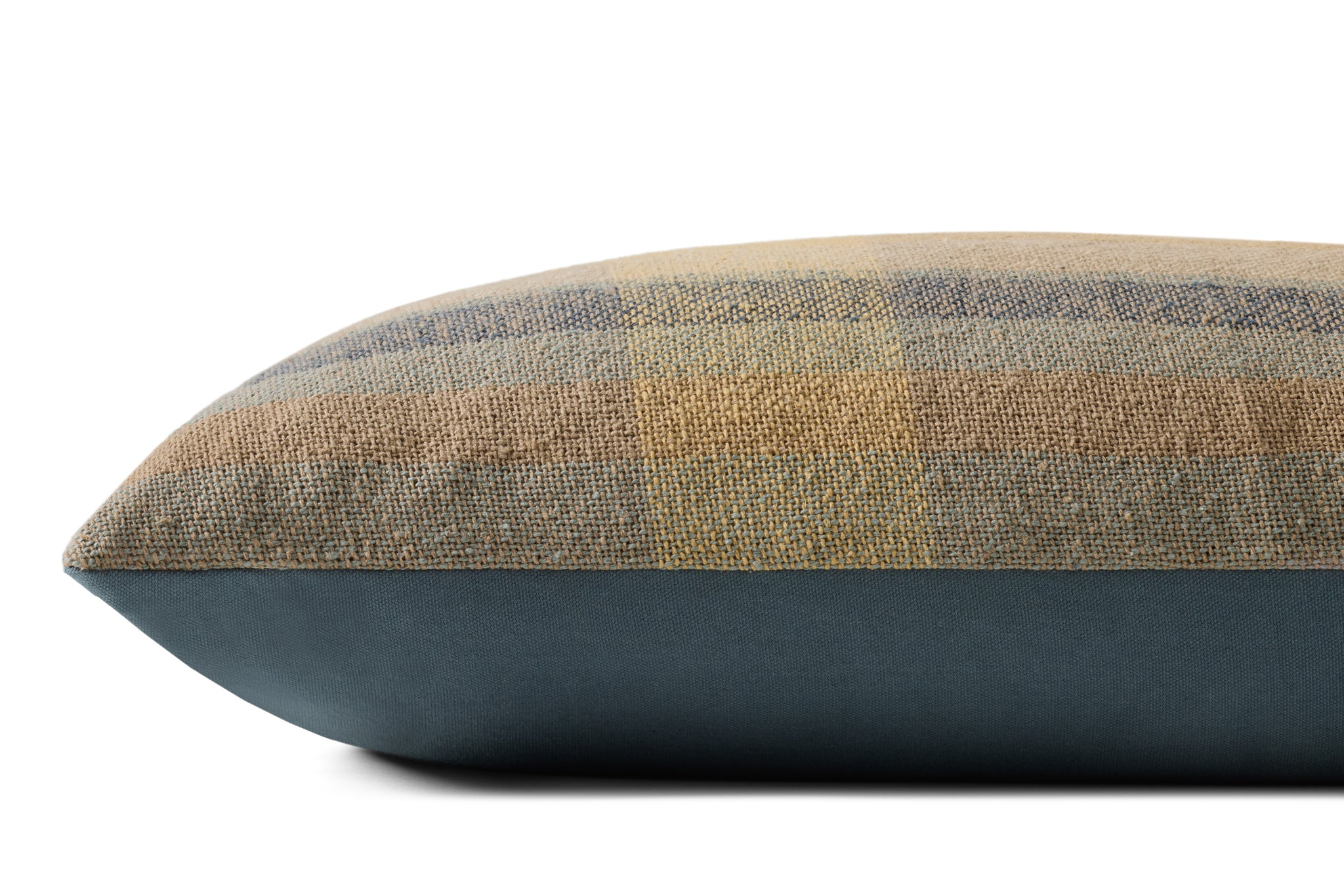 Andi Yellow / Blue Pillow - Organic Detail (H)