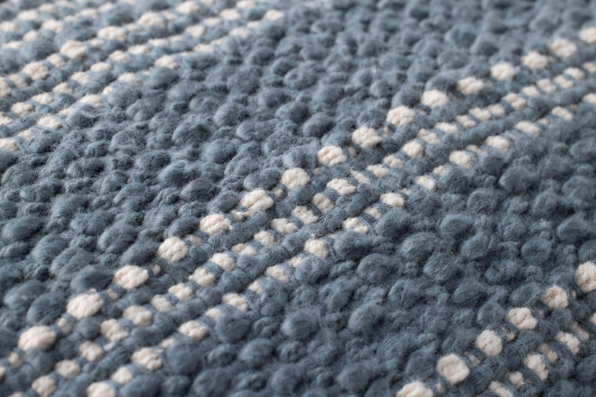 Blue / Ivory Pillow - Macro Detail (H)
