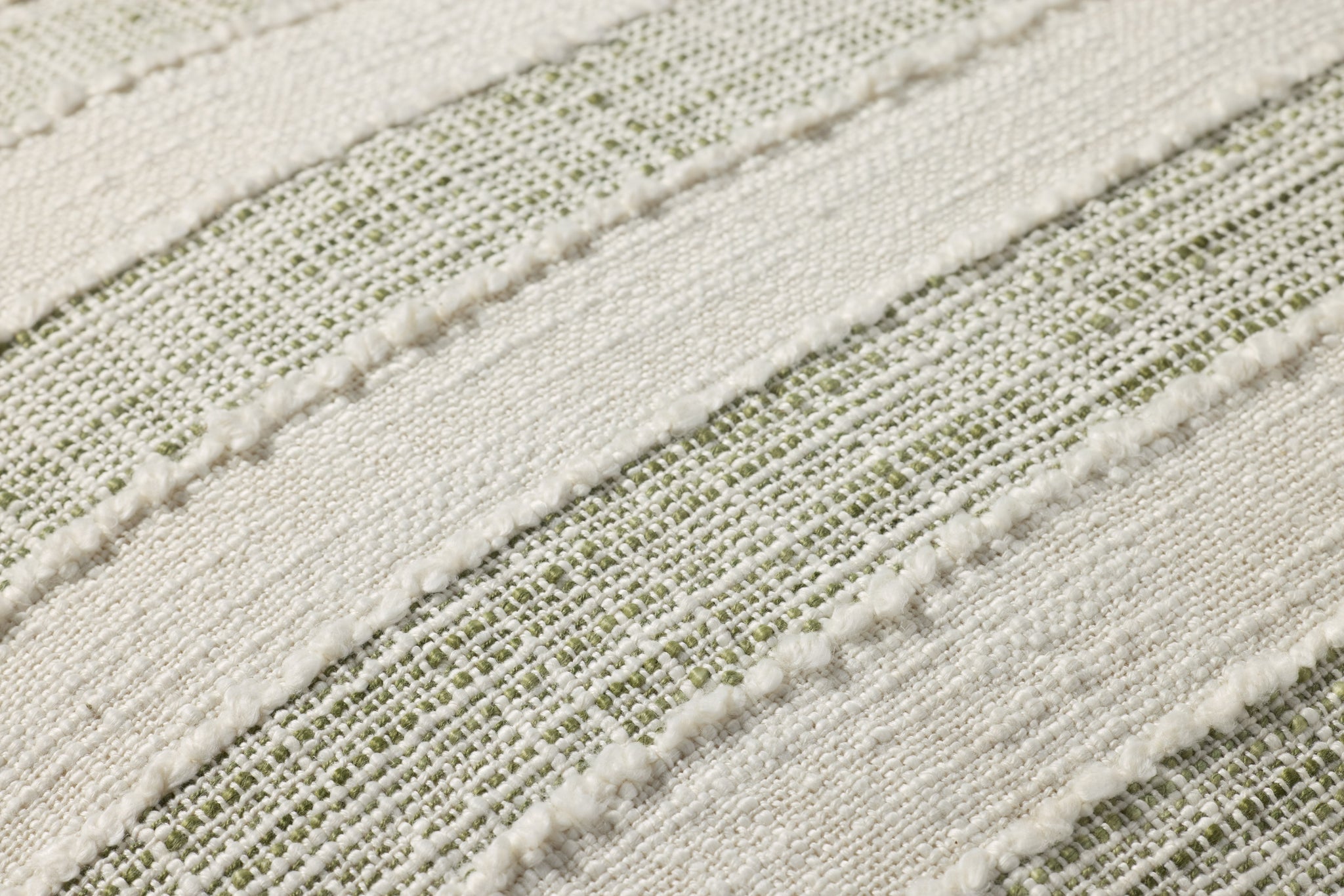Green / Ivory Pillow - Macro Detail (H)