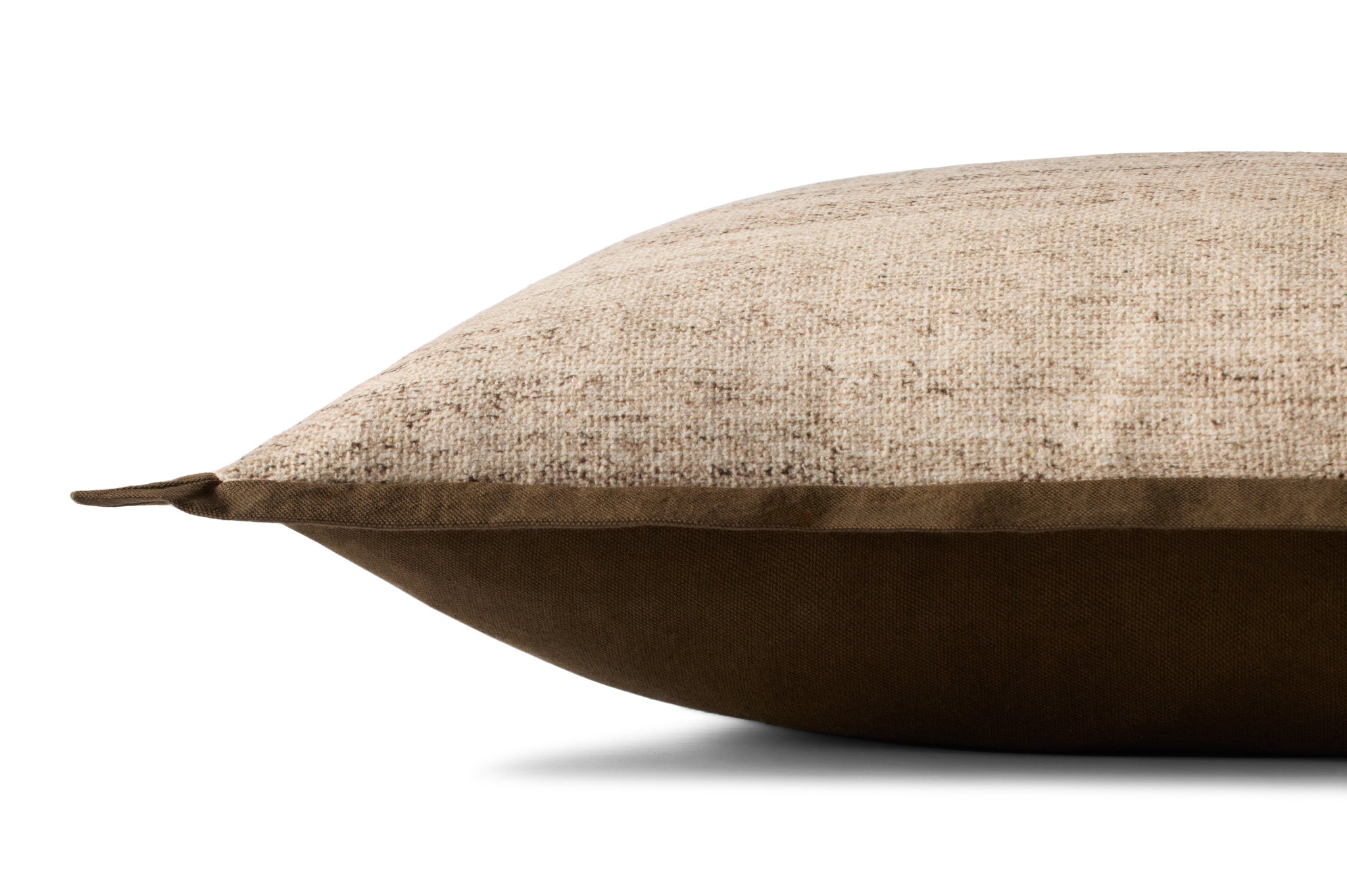 Brown / Ivory Pillow - Rug Corner (H)