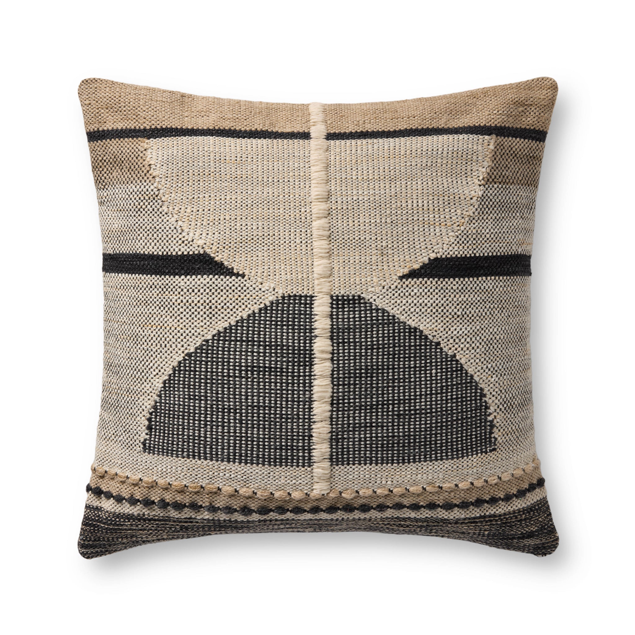 Black / Ivory Pillow - Aerial Image