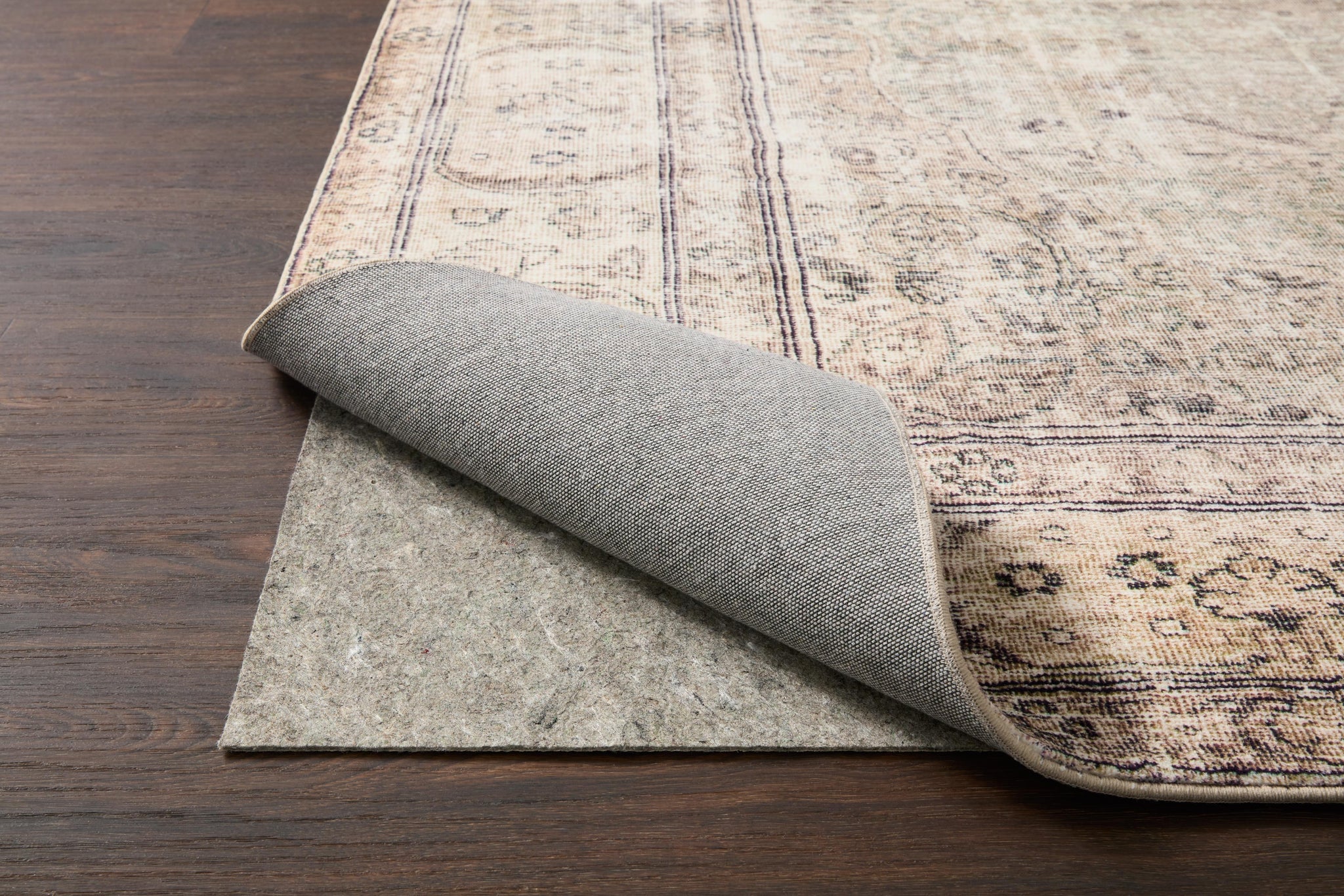 Grip 1/4" Grey Rug Pad - Rug Corner (H)