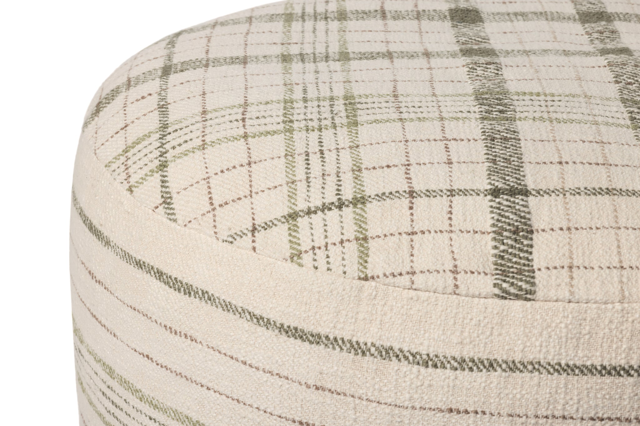 Wallace Cream Cream Pouf - Rug Corner (H)