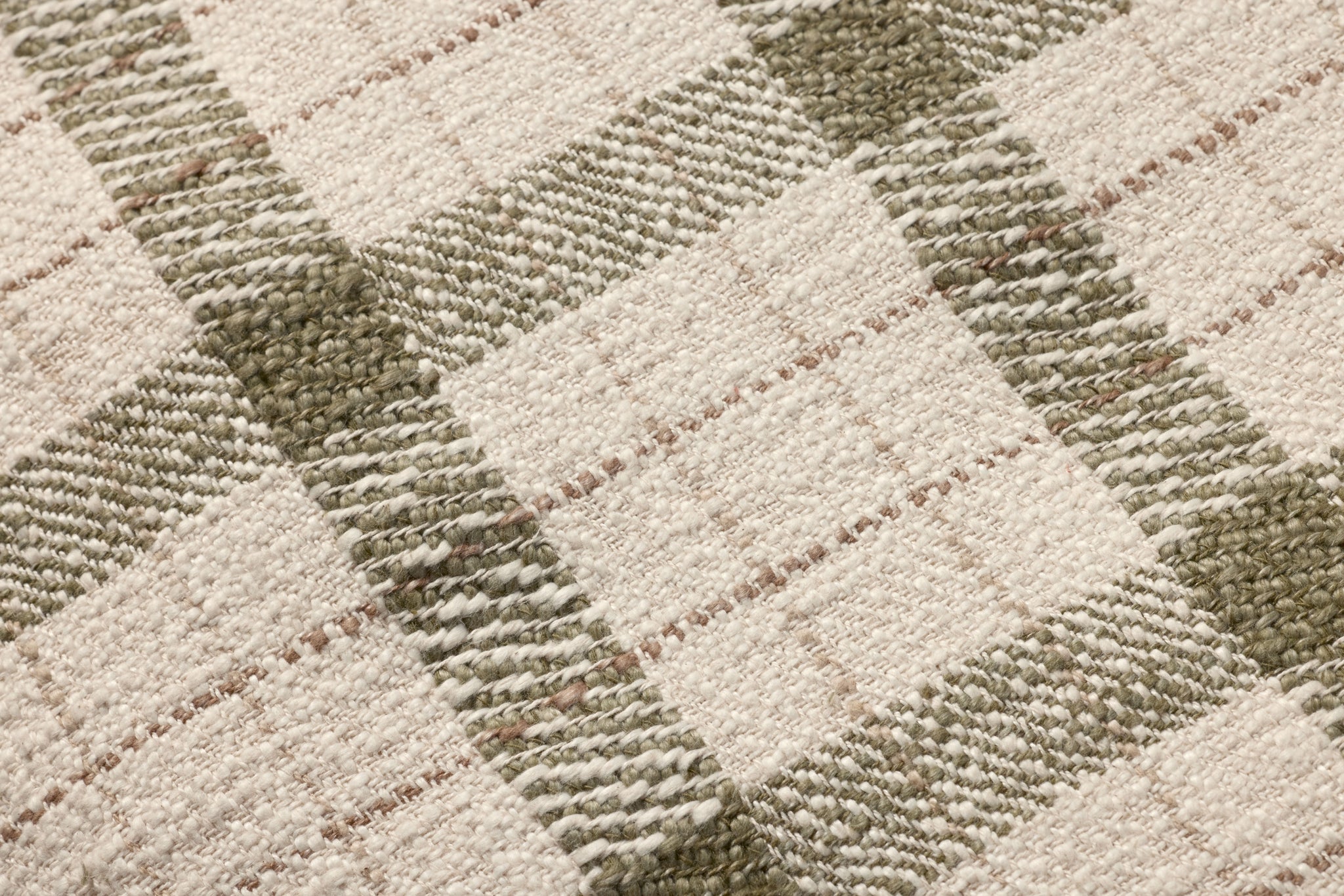 Wallace Cream Cream Pouf - Macro Detail (H)