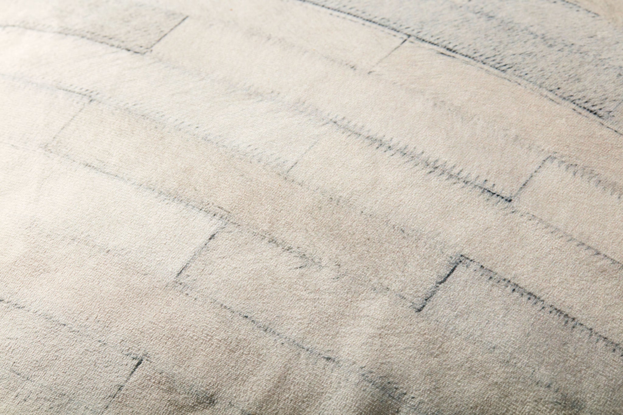 Ivory / Grey Pouf - Macro Detail (H)